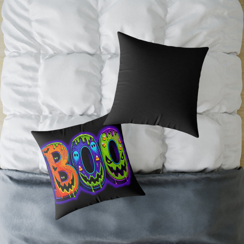 Halloween Square Poly Canvas Pillow