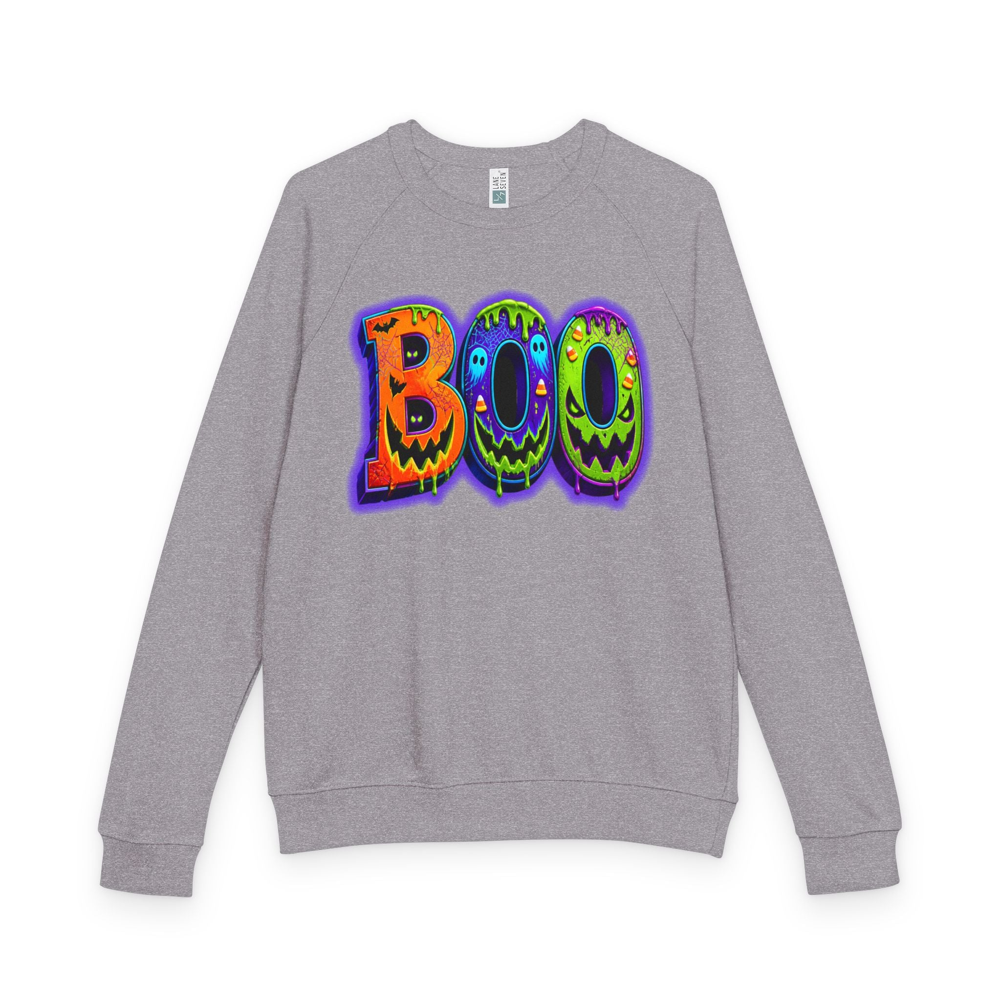 Halloween Unisex French Terry Raglan Crewneck