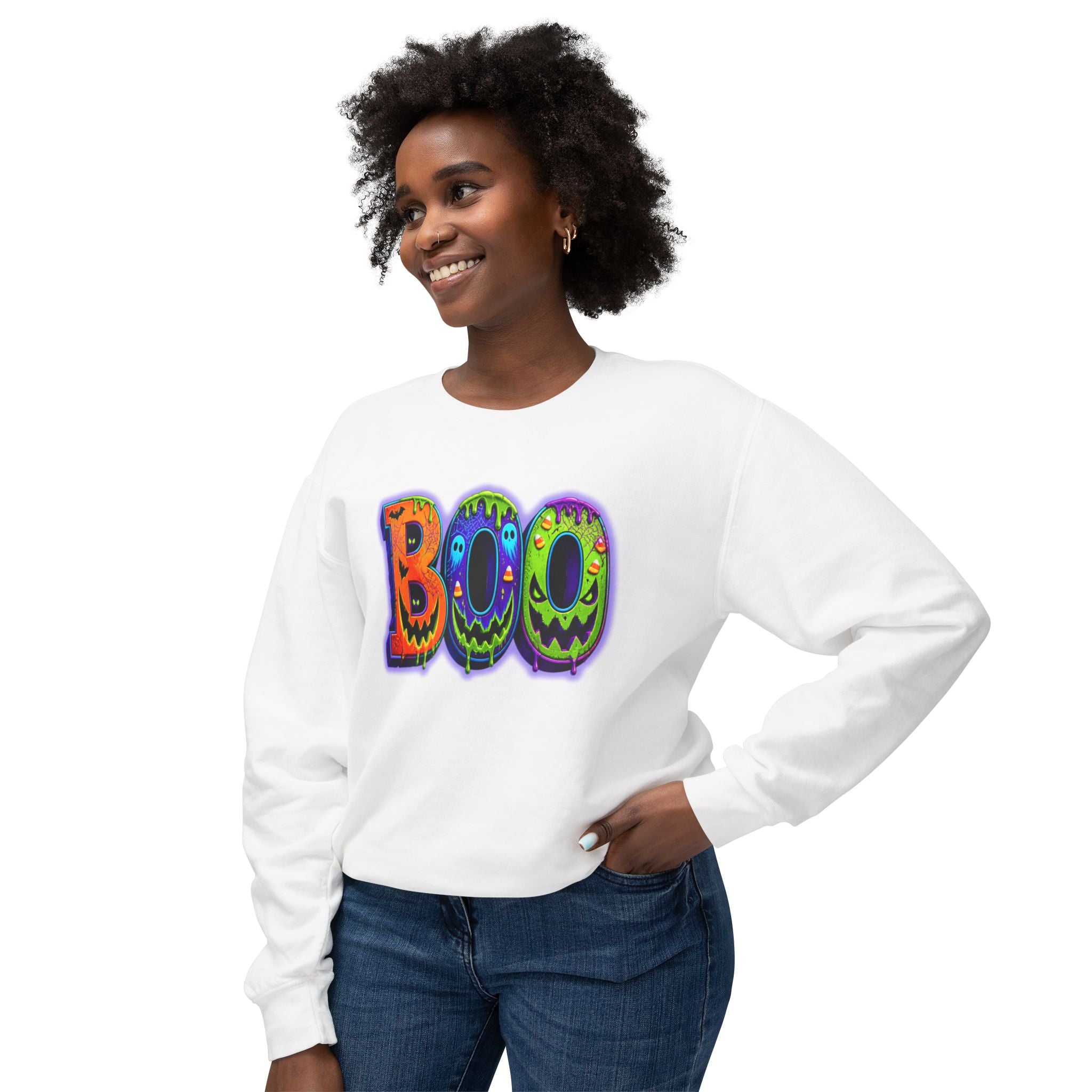Halloween Unisex Lightweight Crewneck Sweatshirt