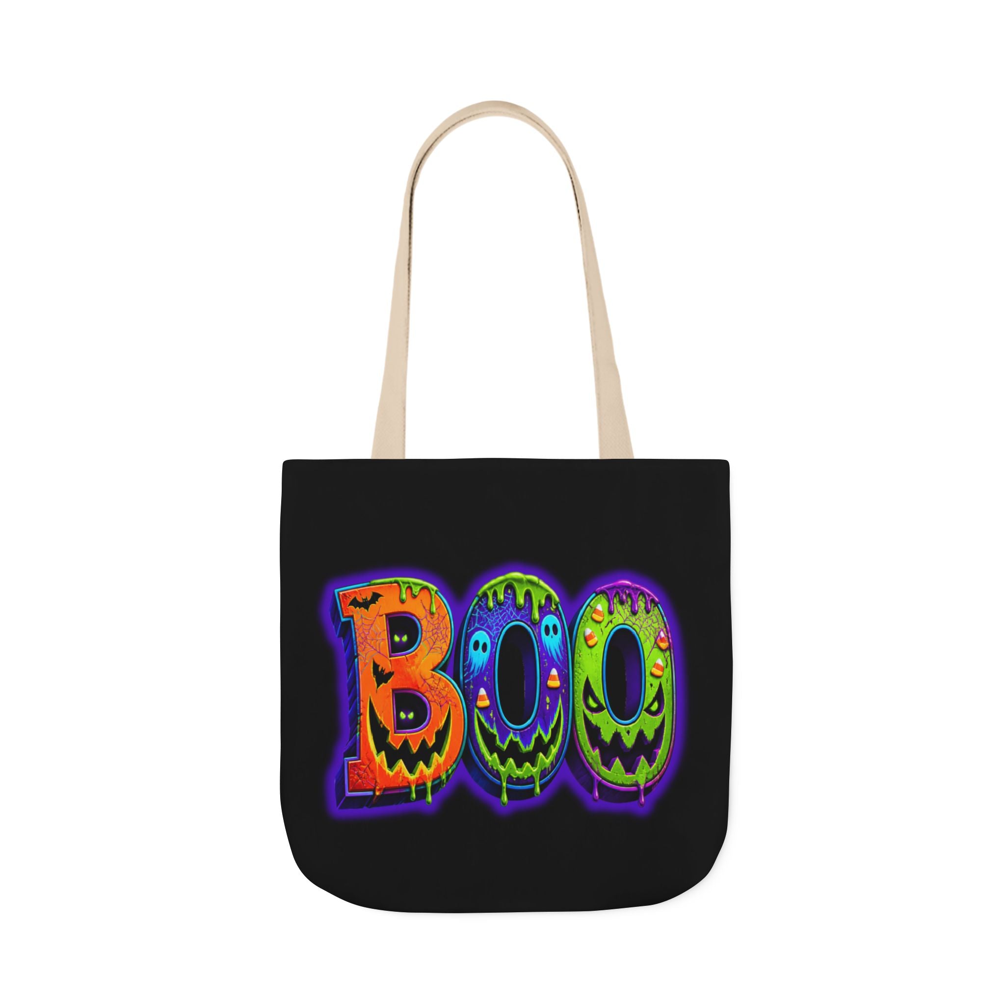 Canvas Halloween Tote Bag, 5-Color Straps