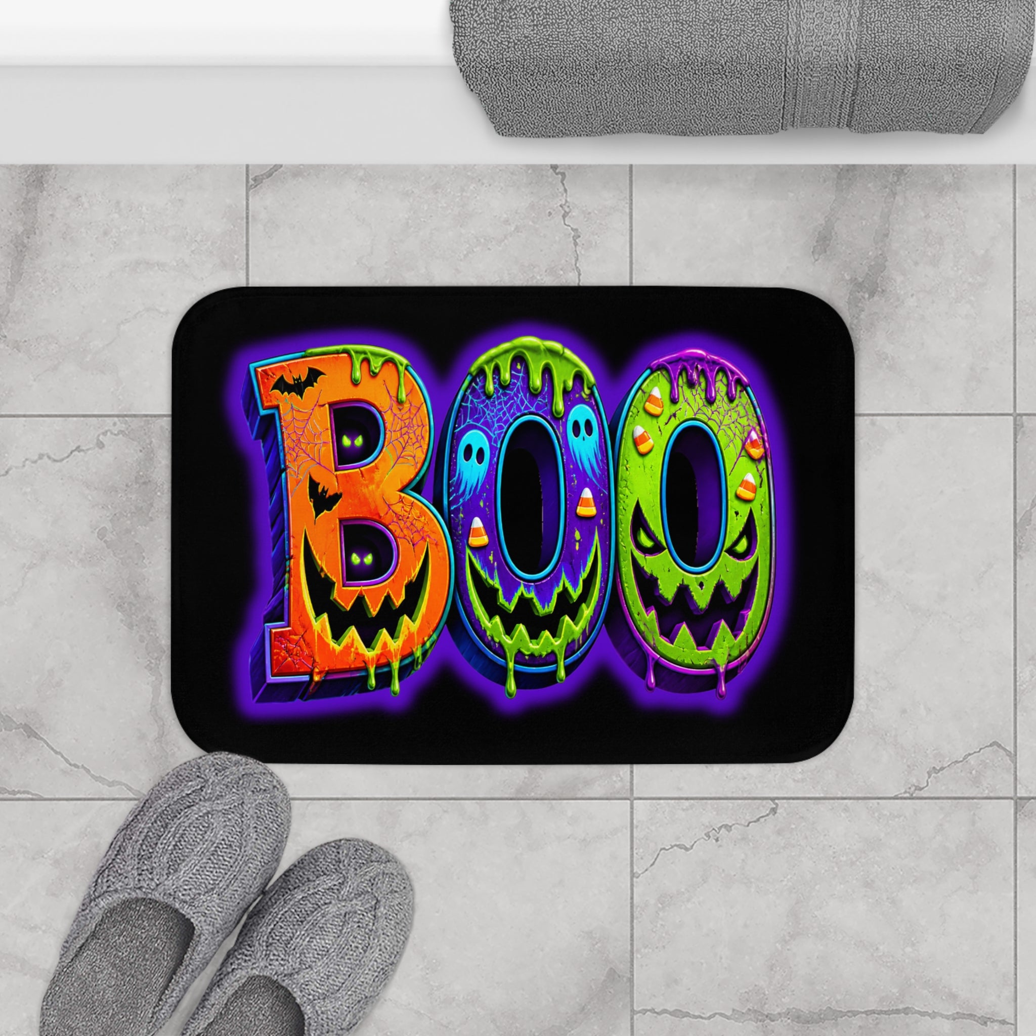 Halloween Boo Bath Mat