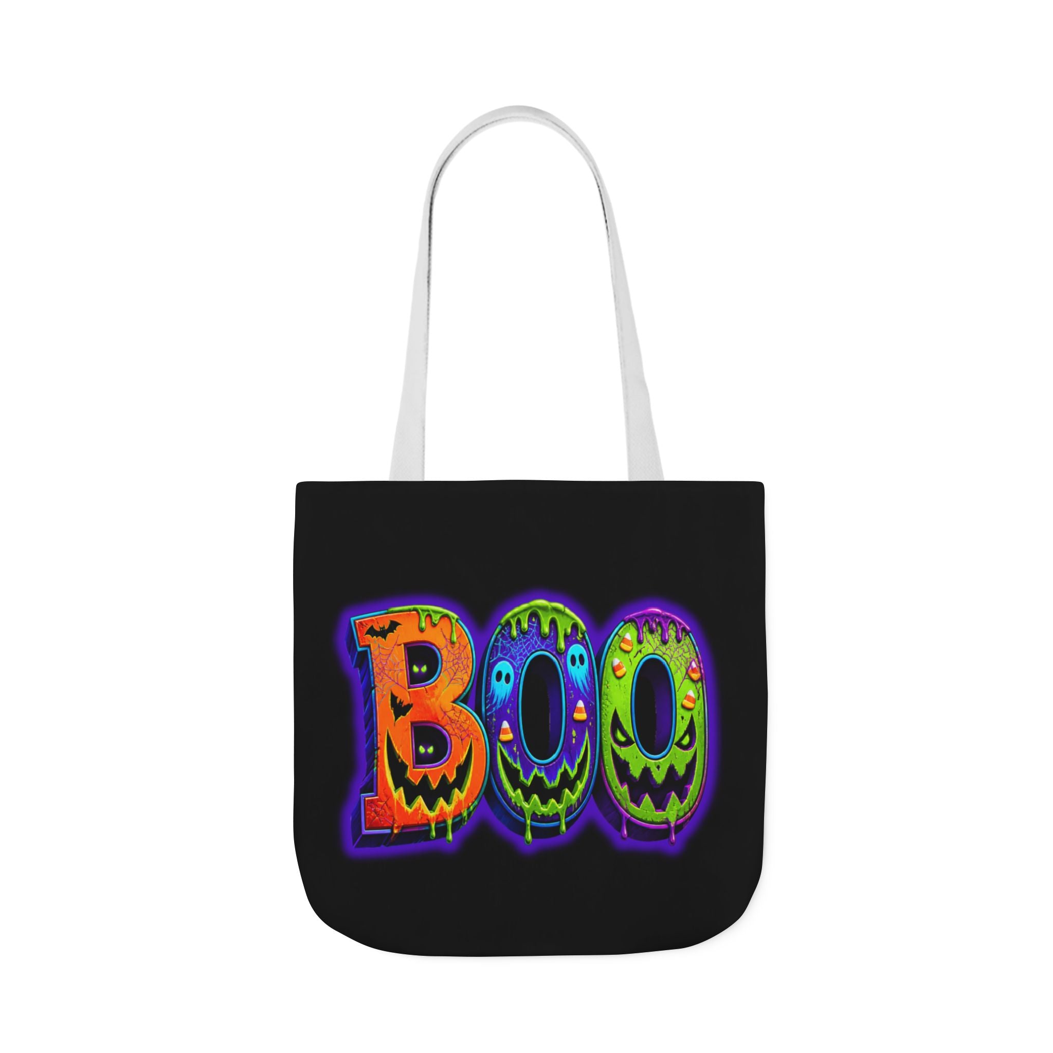 Canvas Halloween Tote Bag, 5-Color Straps
