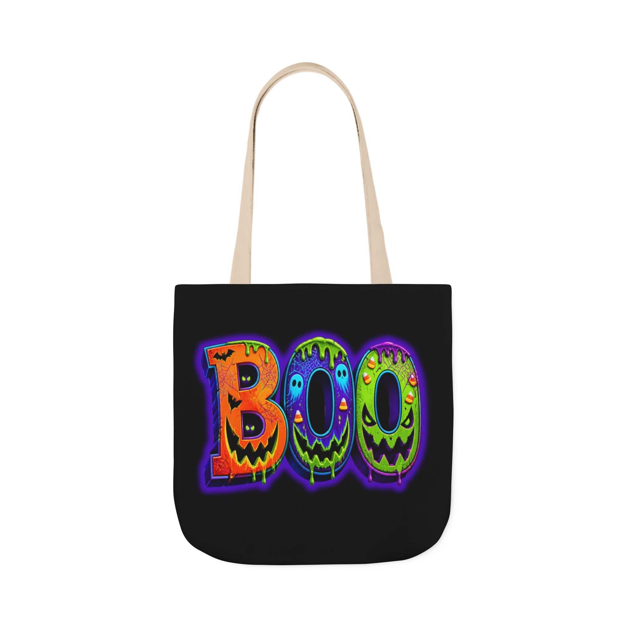 Canvas Halloween Tote Bag, 5-Color Straps