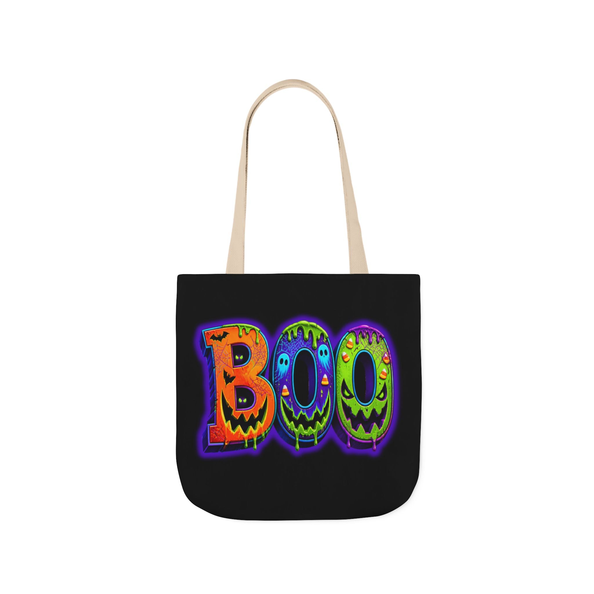 Canvas Halloween Tote Bag, 5-Color Straps