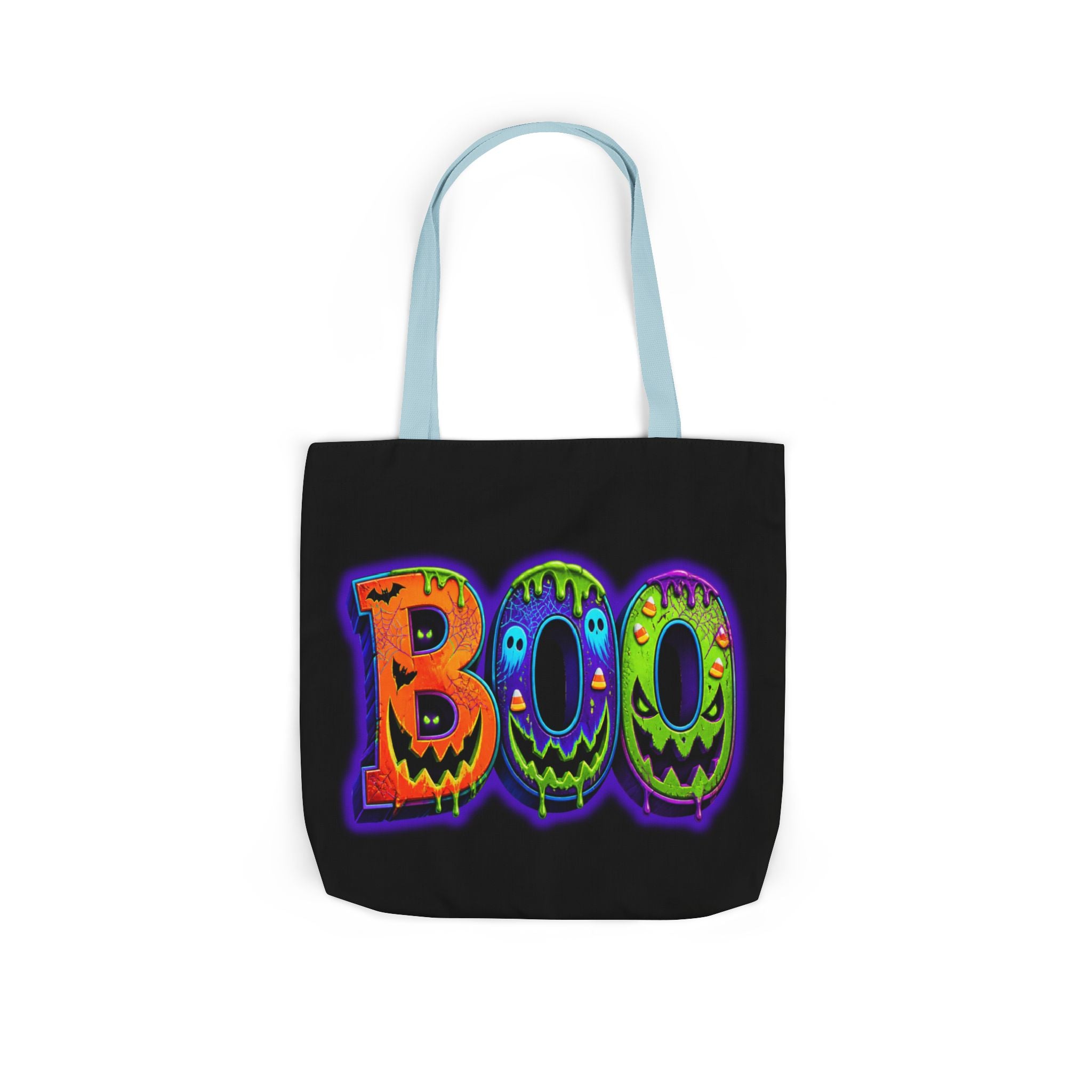 Canvas Halloween Tote Bag, 5-Color Straps