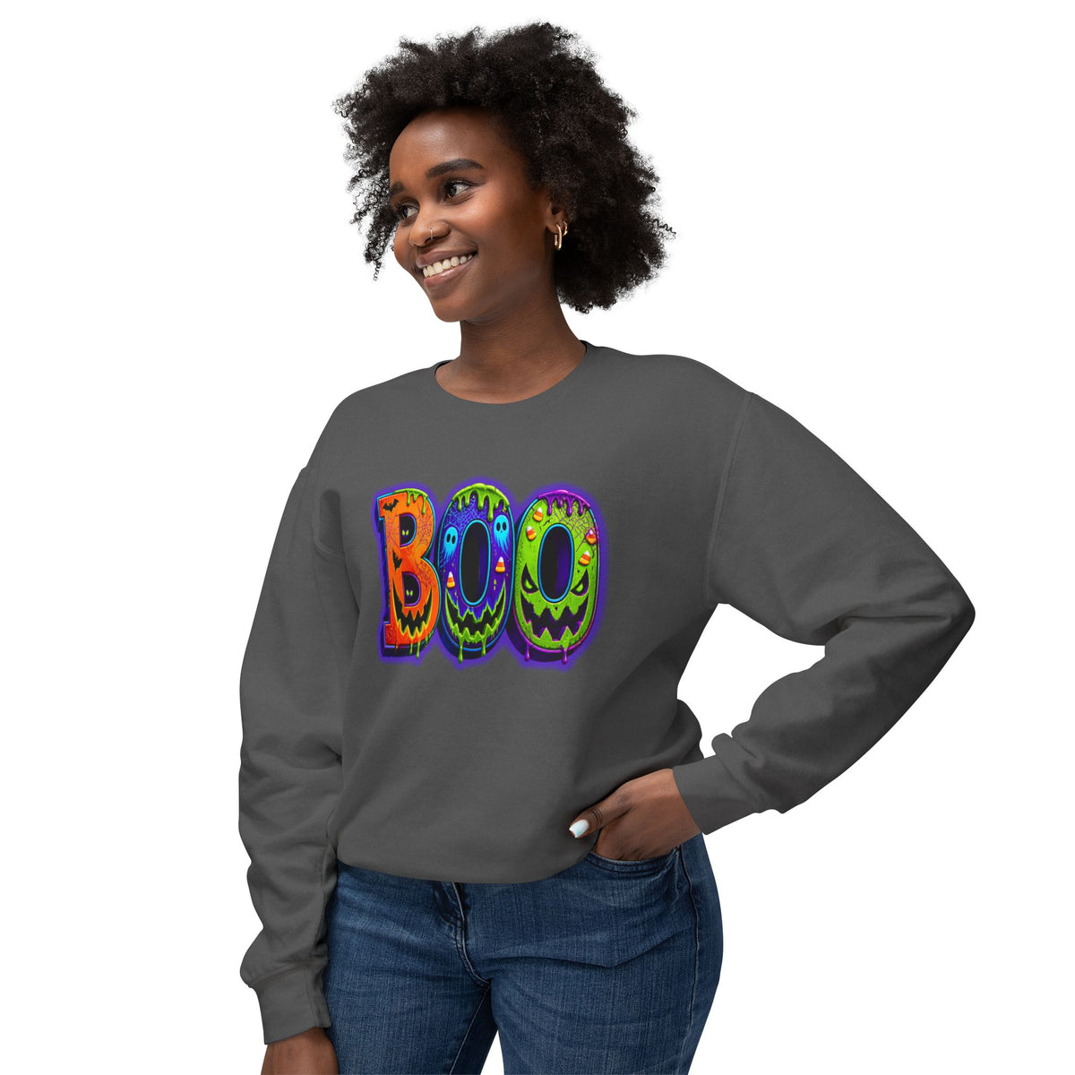 Halloween Unisex Lightweight Crewneck Sweatshirt