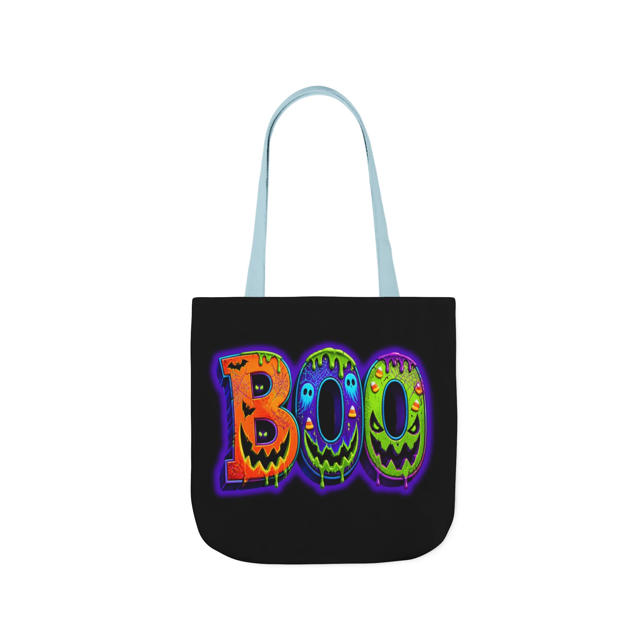 Canvas Halloween Tote Bag, 5-Color Straps