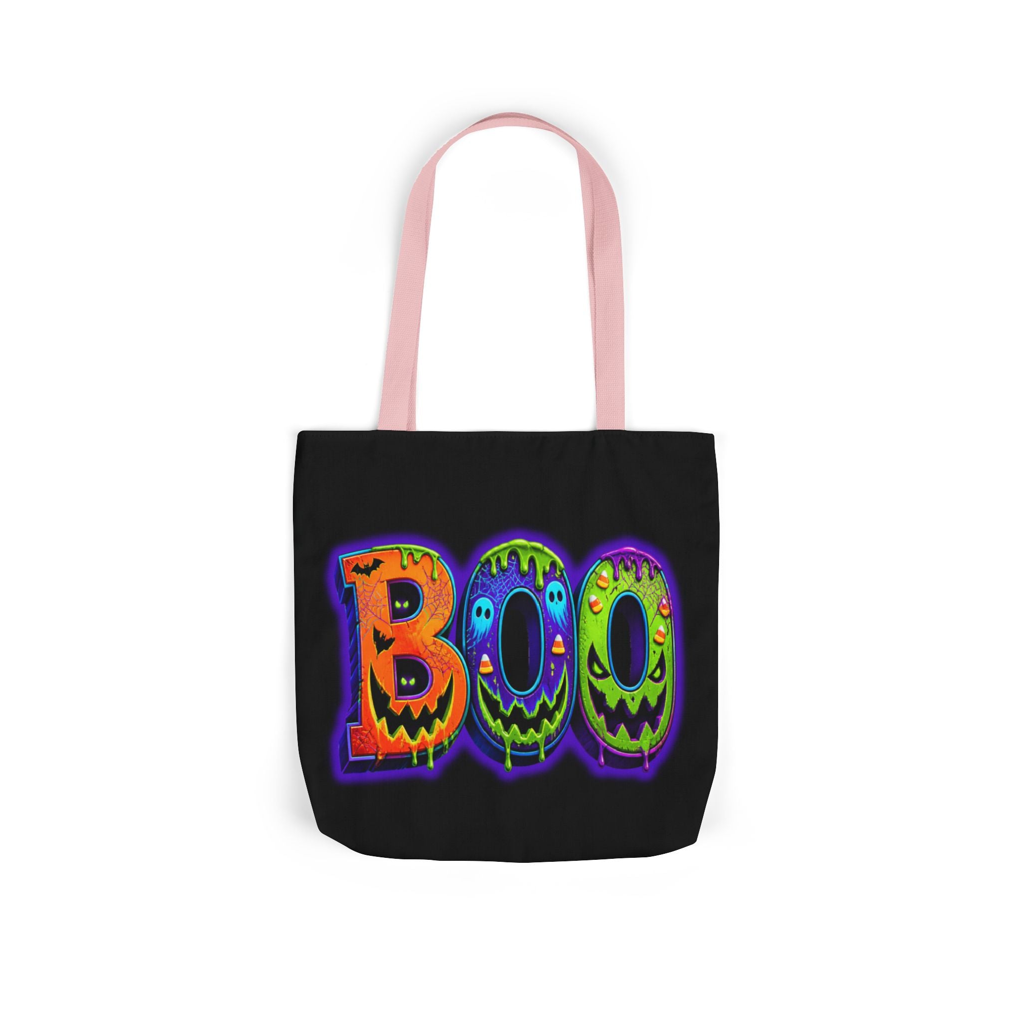 Canvas Halloween Tote Bag, 5-Color Straps