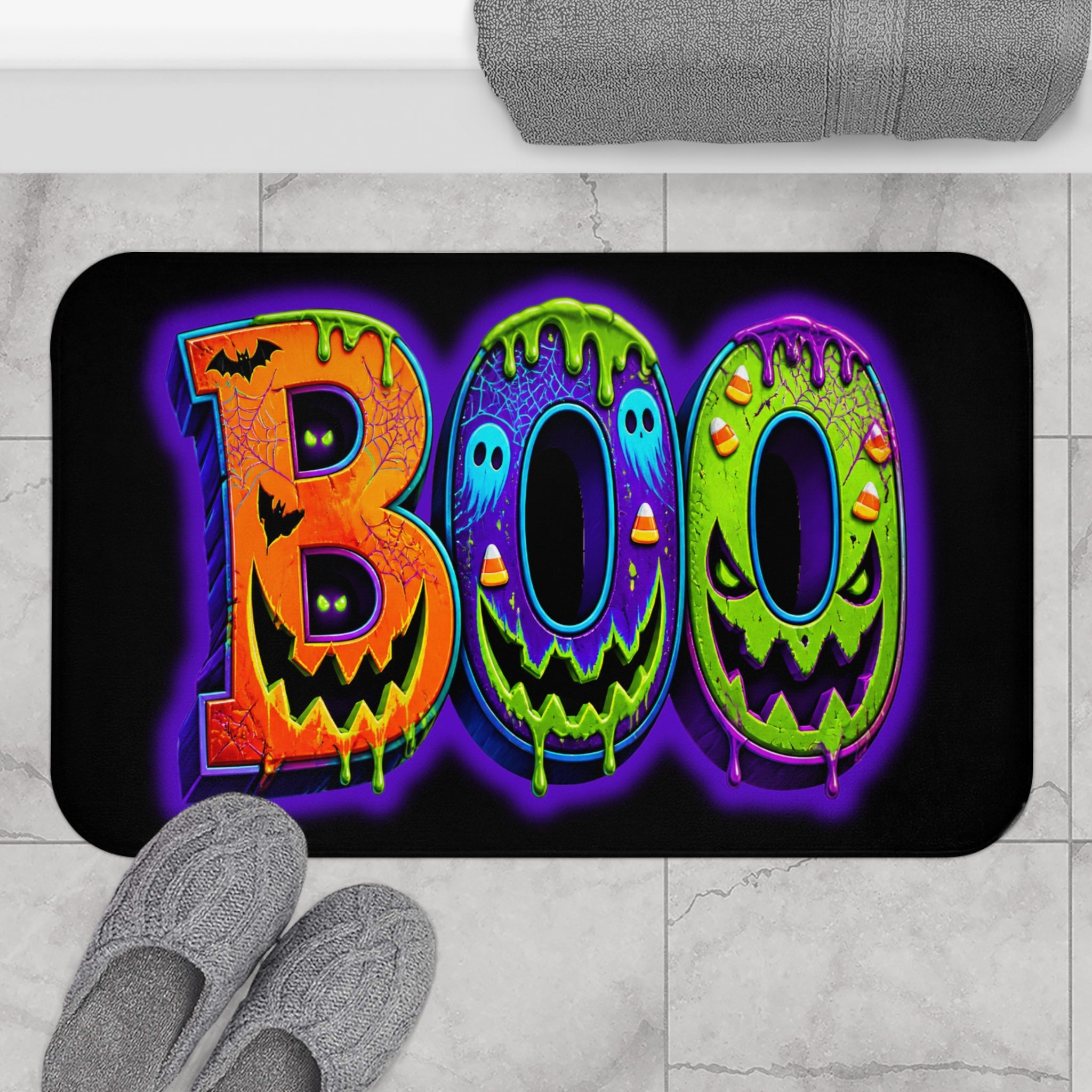 Halloween Boo Bath Mat