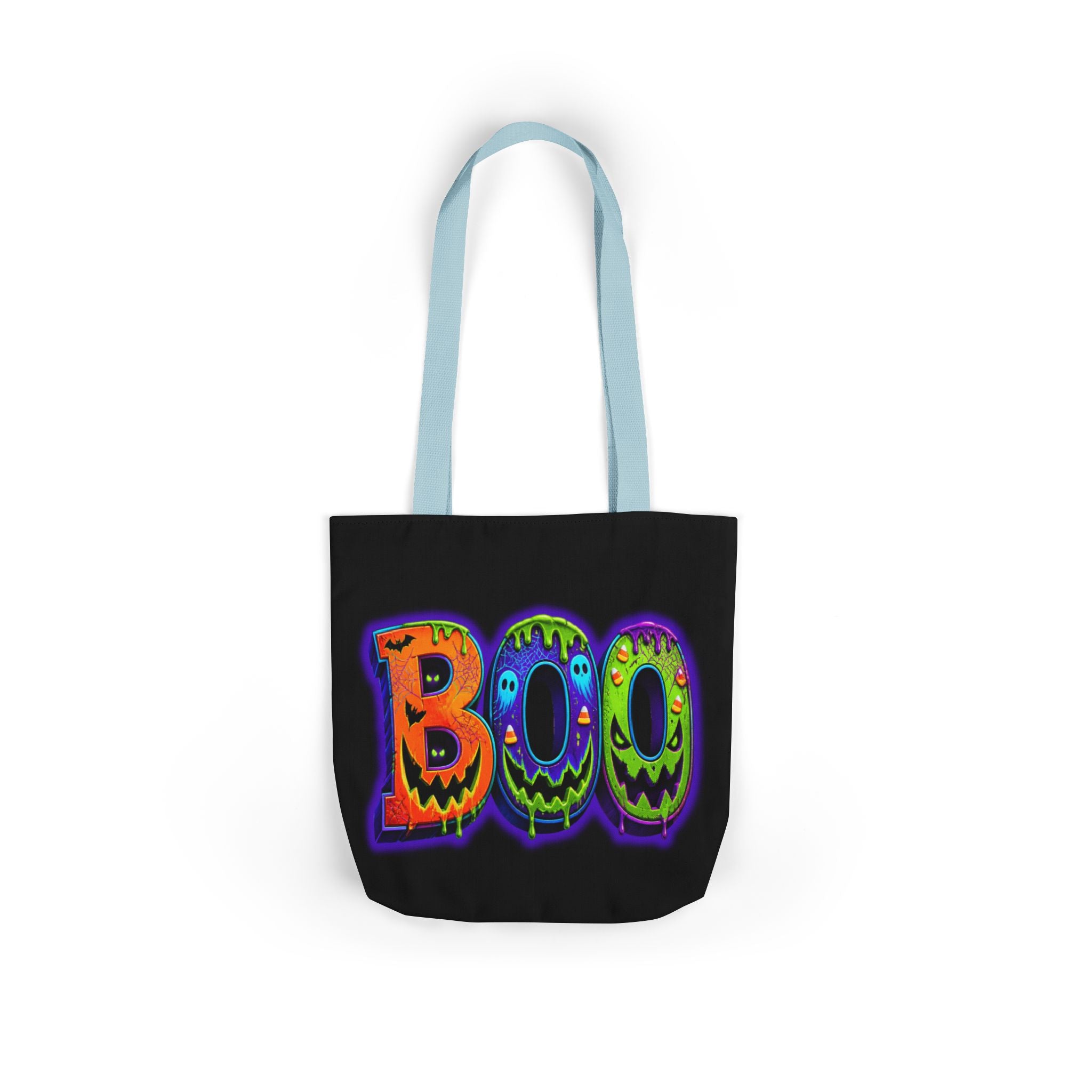 Canvas Halloween Tote Bag, 5-Color Straps