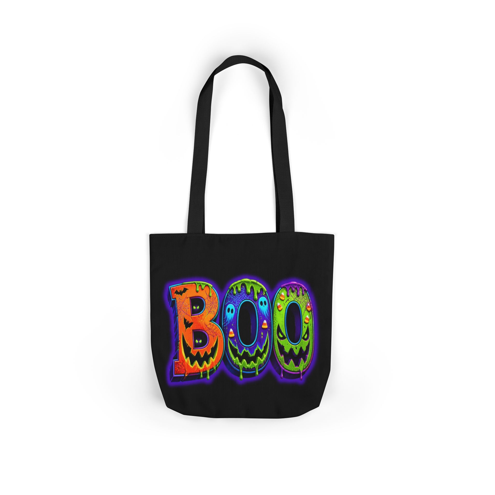Canvas Halloween Tote Bag, 5-Color Straps
