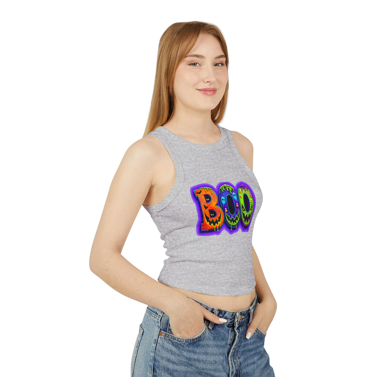 Halloween Women's Micro Rib Racer Tank Top