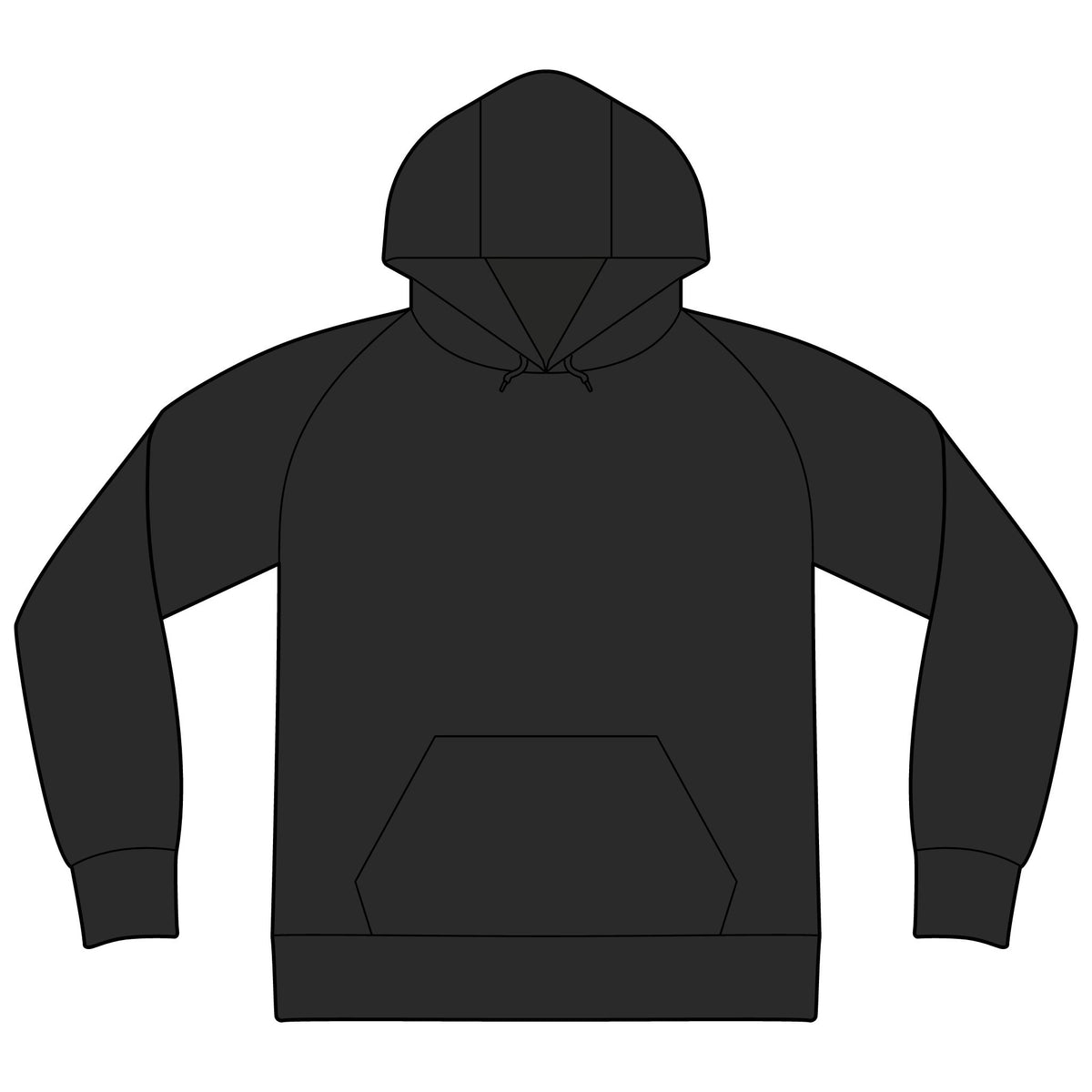 Unisex Raglan Hooded Sweatshirt