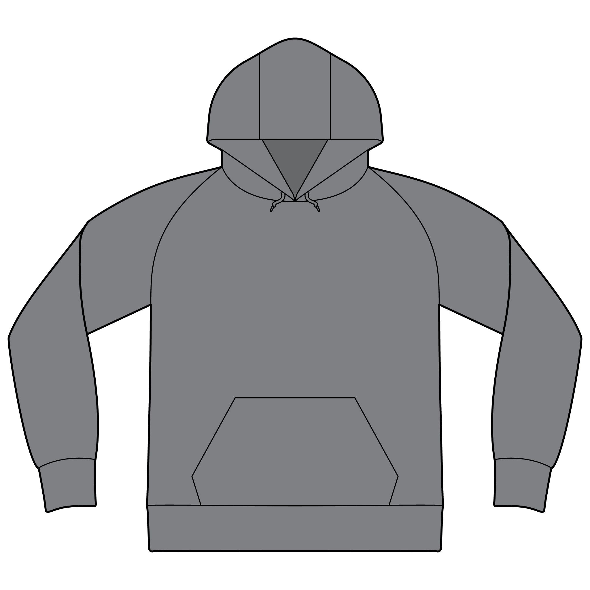 Unisex Raglan Hooded Sweatshirt