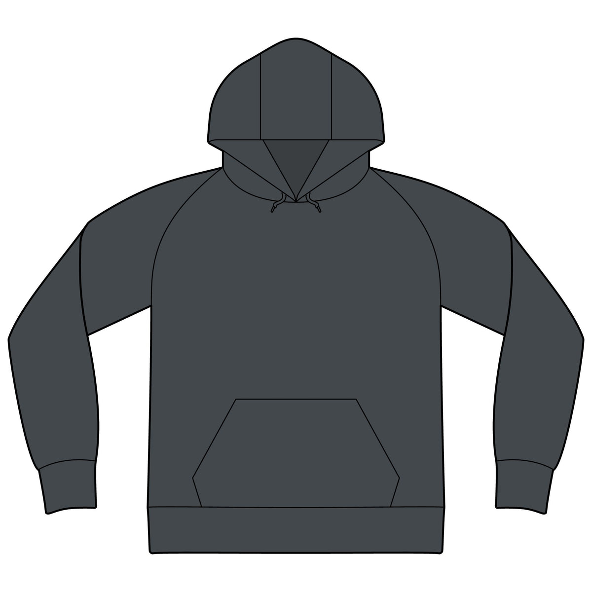 Unisex Raglan Hooded Sweatshirt