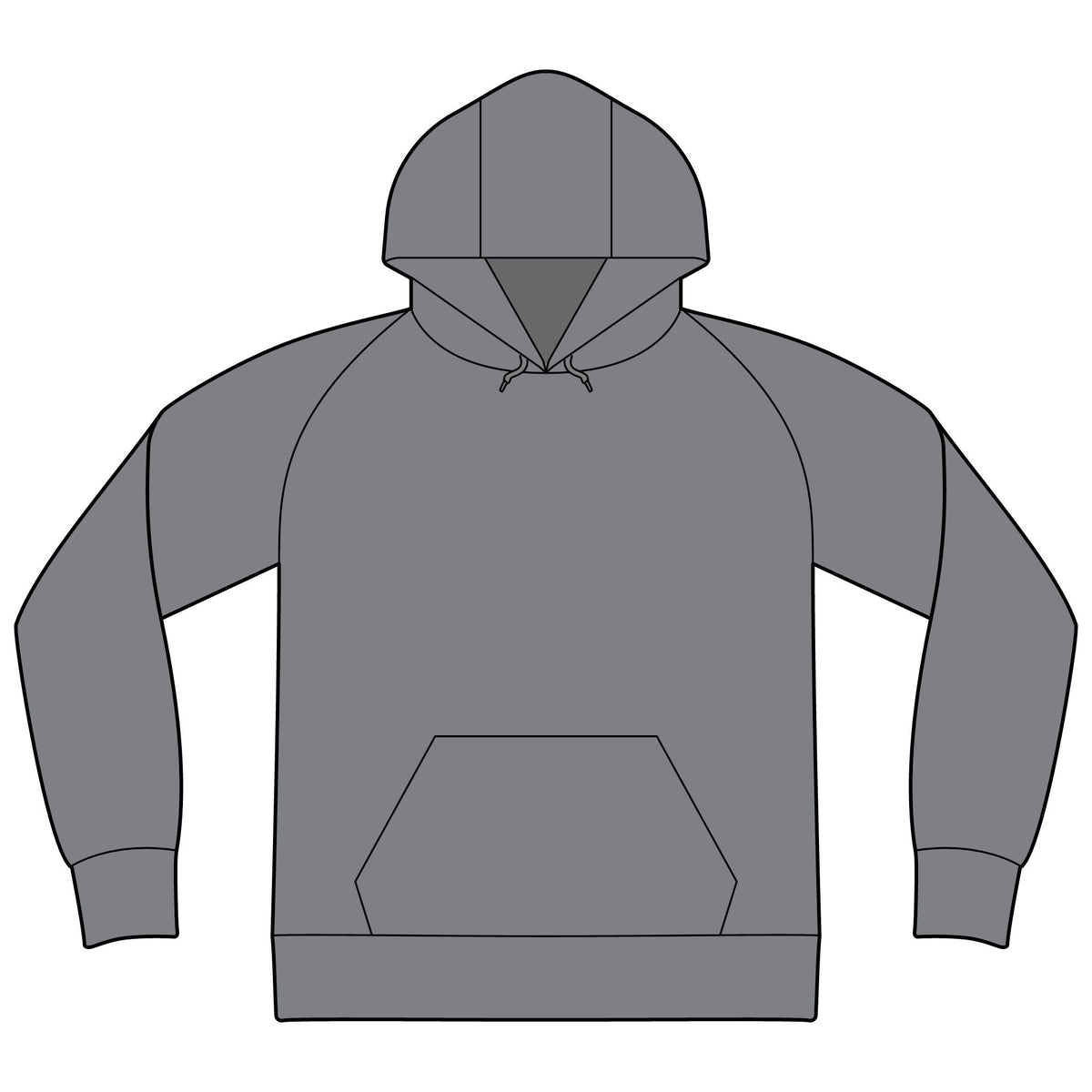 Unisex Raglan Hooded Sweatshirt