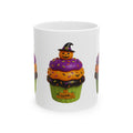 Halloween Cupcake Mug — Happy Halloween Pumpkin Cupcake Ceramic Coffee Cup (11oz, 15oz)
