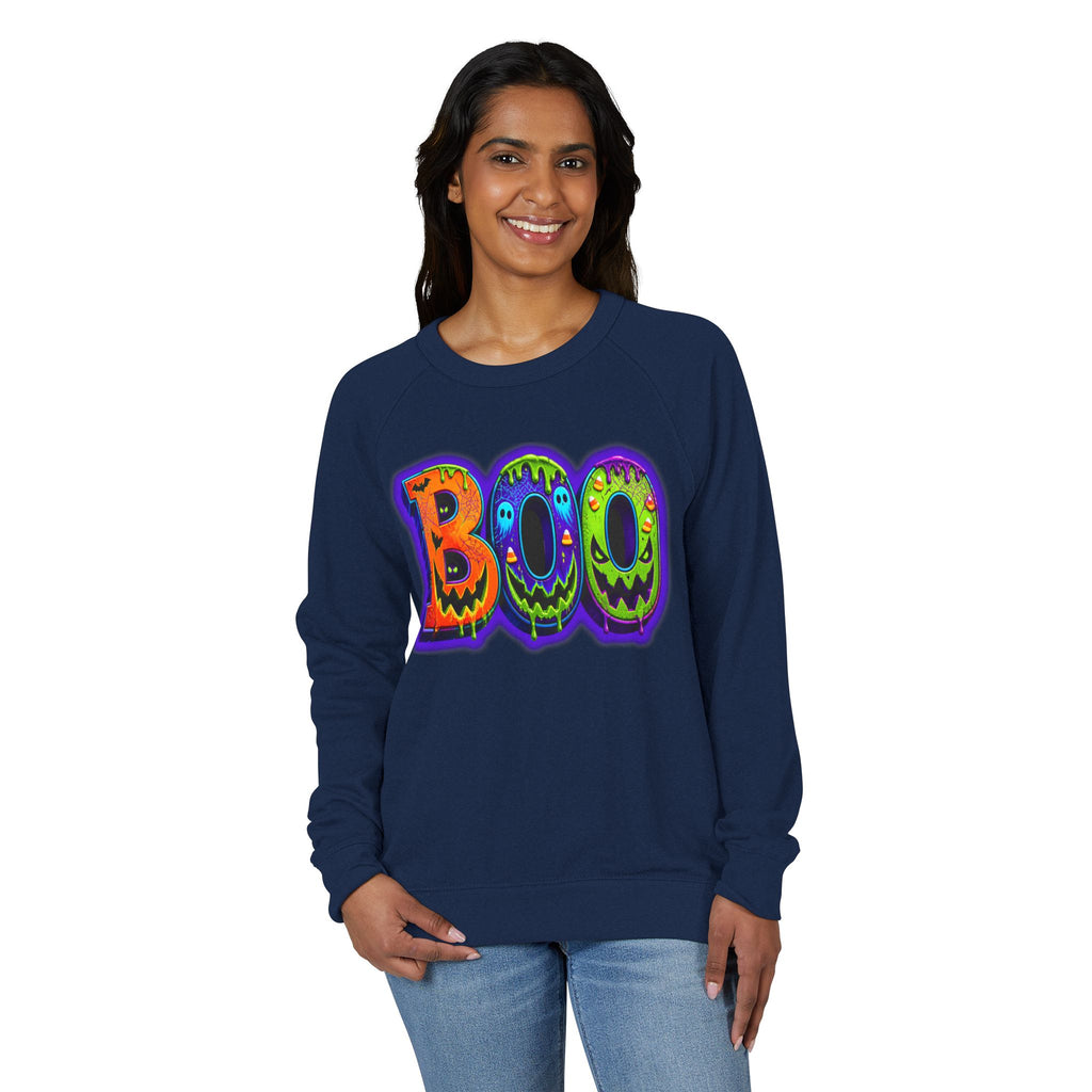 Halloween Unisex French Terry Raglan Crewneck