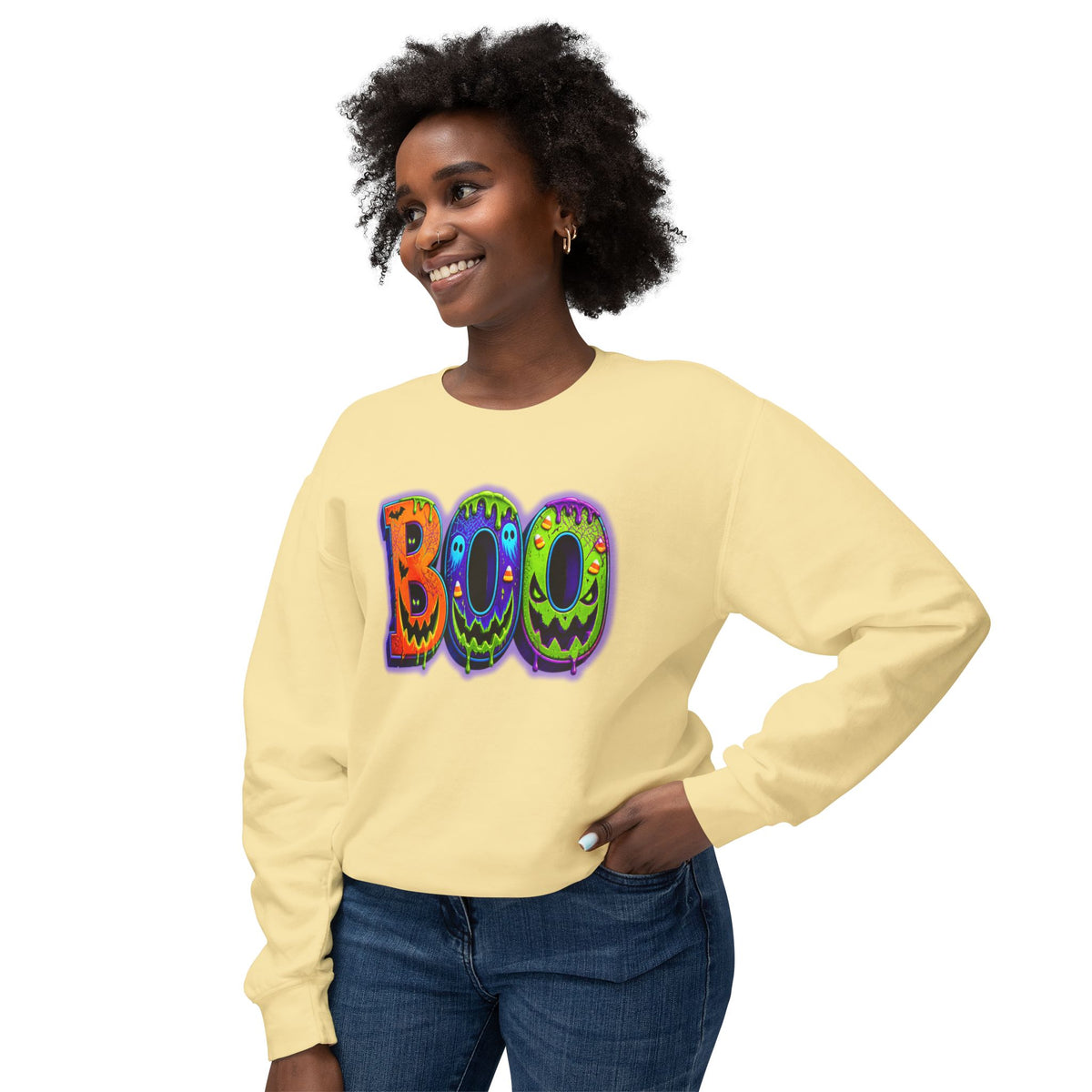 Halloween Unisex Lightweight Crewneck Sweatshirt