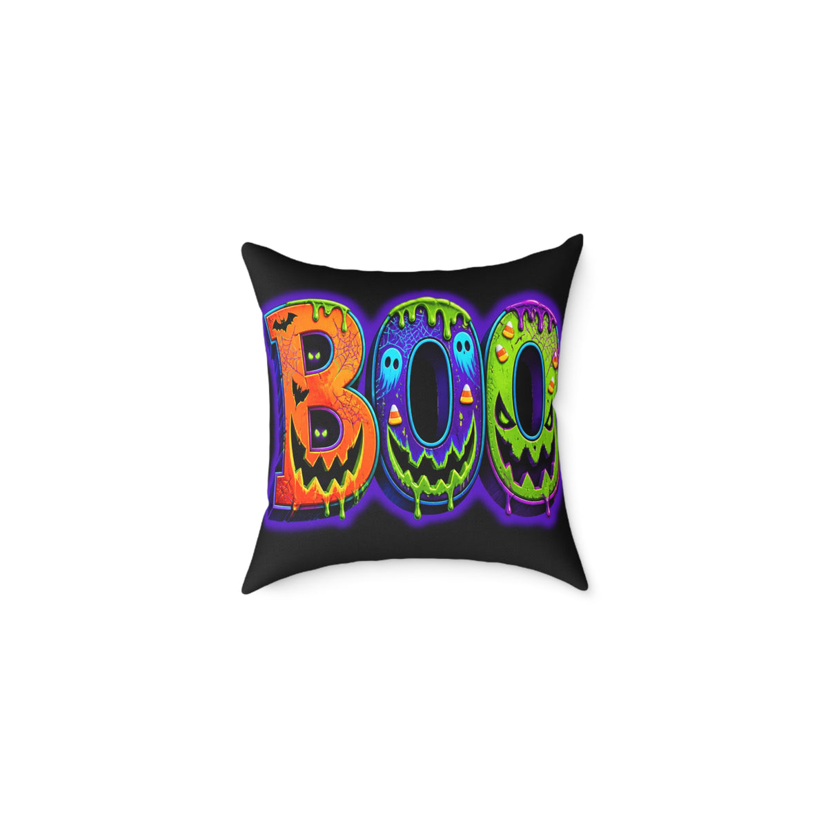 Halloween Square Poly Canvas Pillow