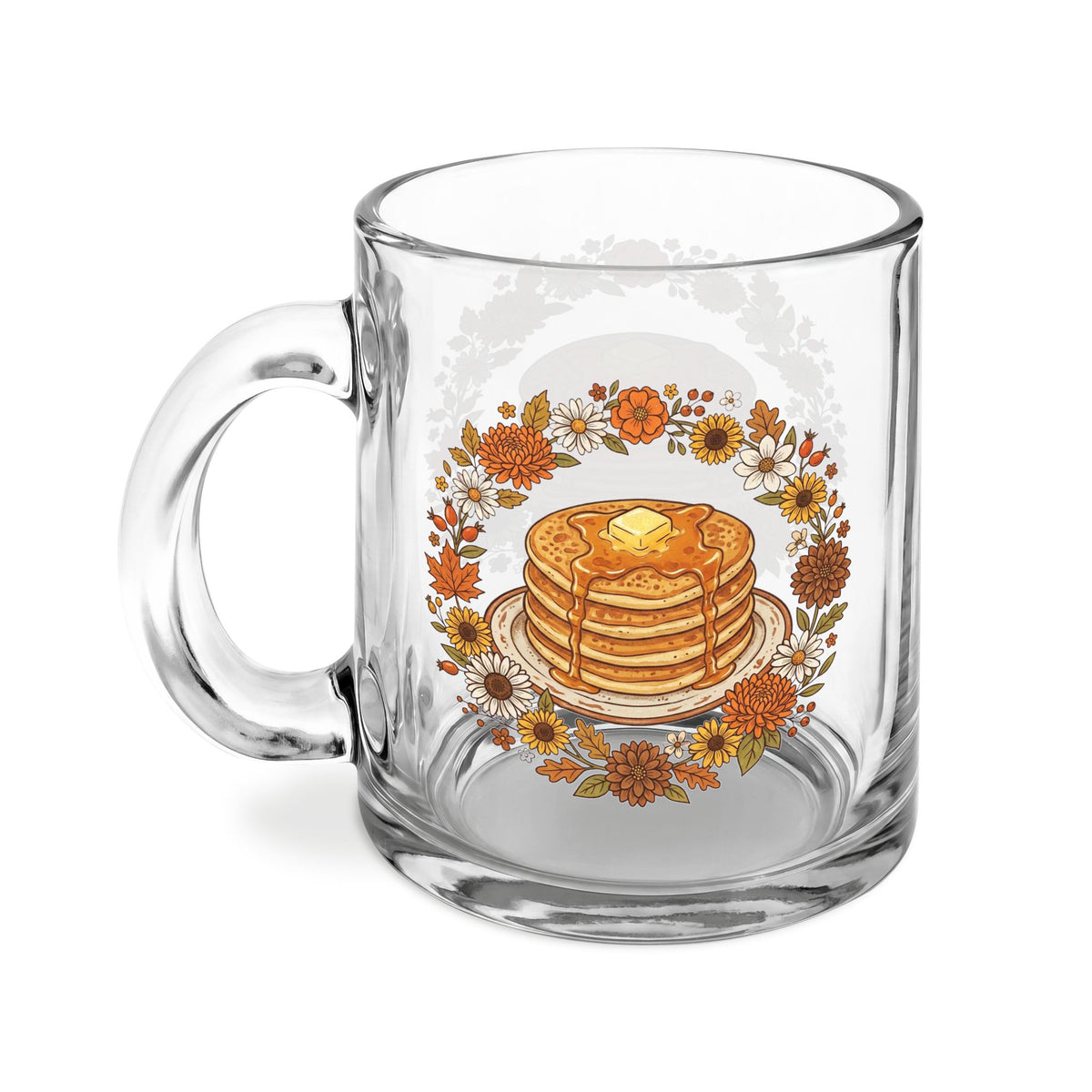 Clear Glass Mug with Handle, 10oz