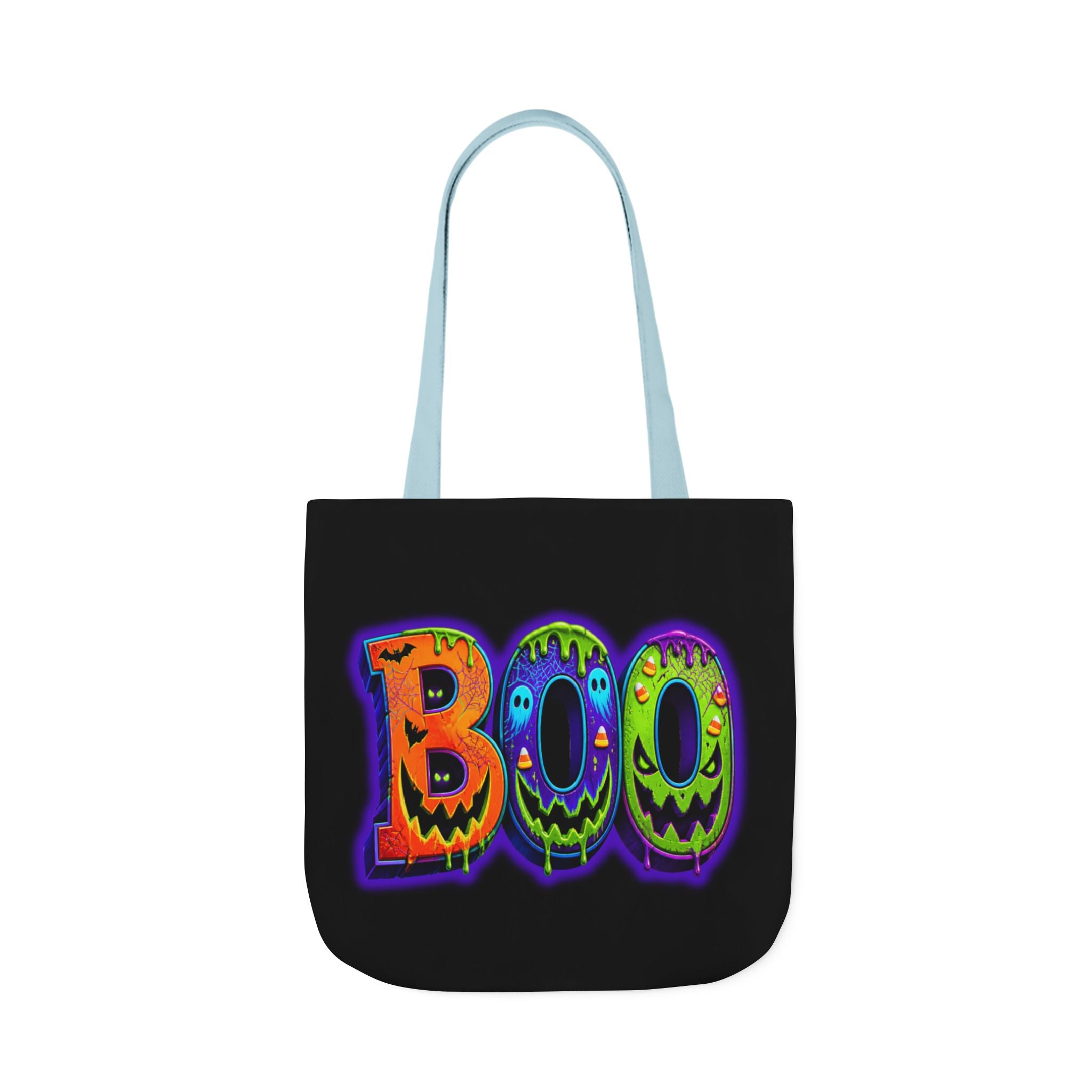 Canvas Halloween Tote Bag, 5-Color Straps