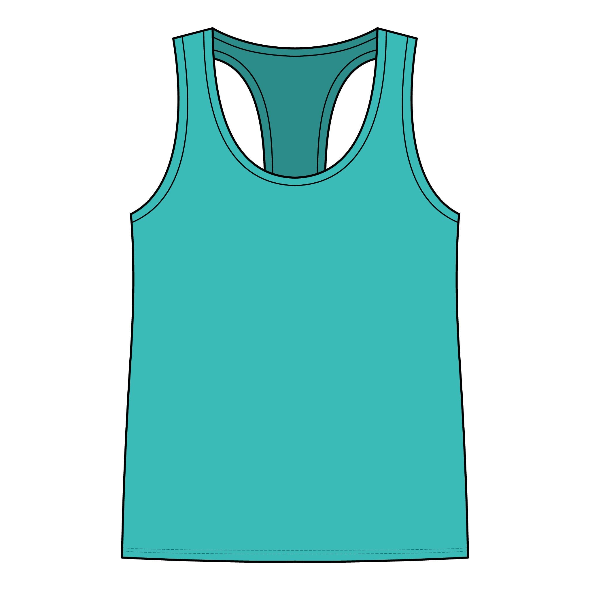 Halloween Women's Jersey Racerback Tank