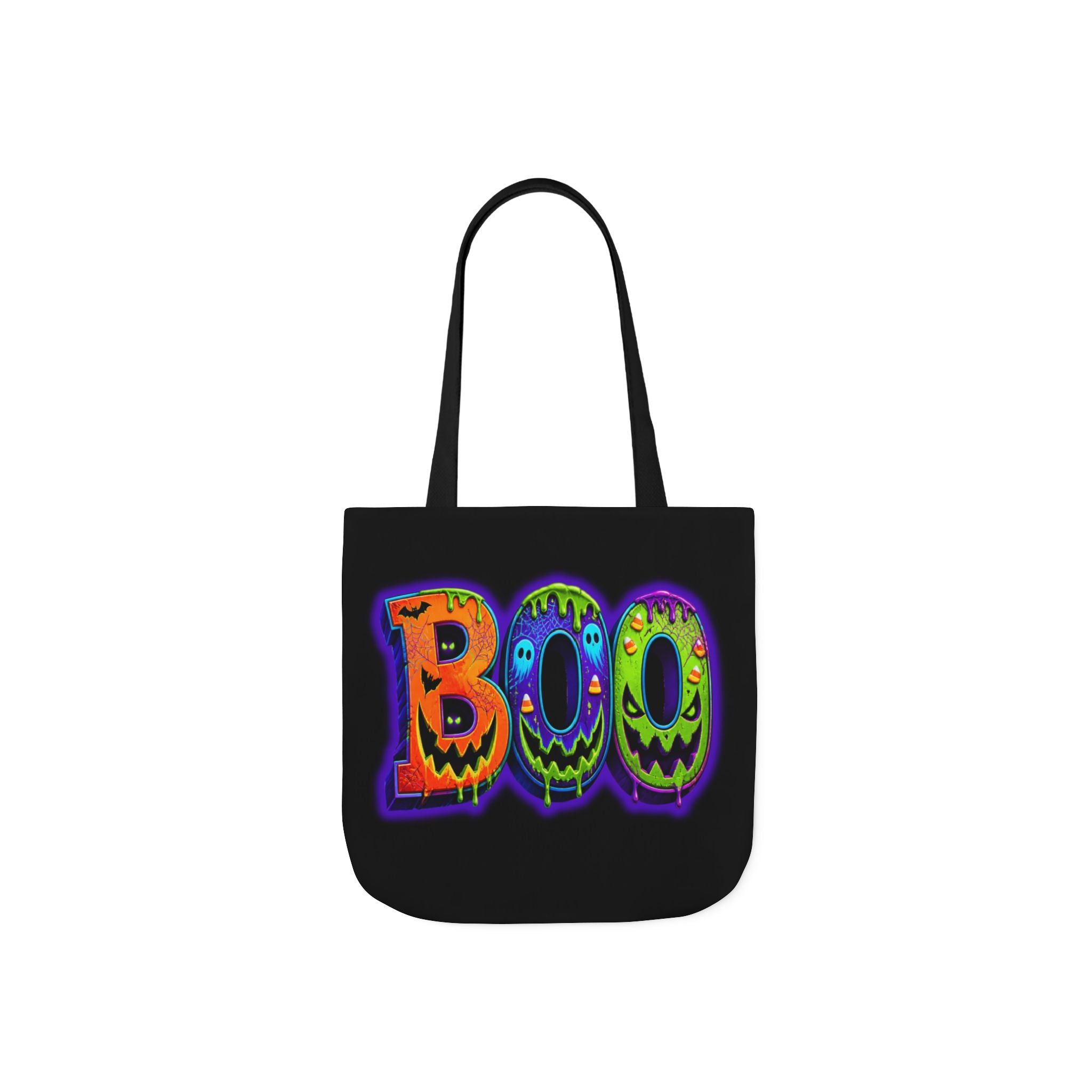 Canvas Halloween Tote Bag, 5-Color Straps