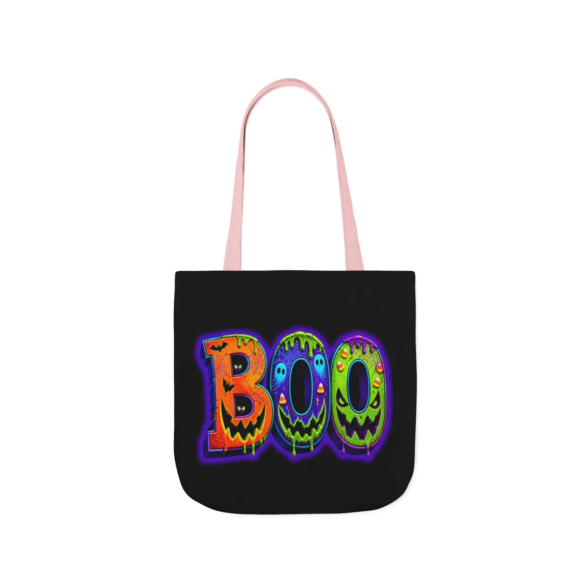 Canvas Halloween Tote Bag, 5-Color Straps