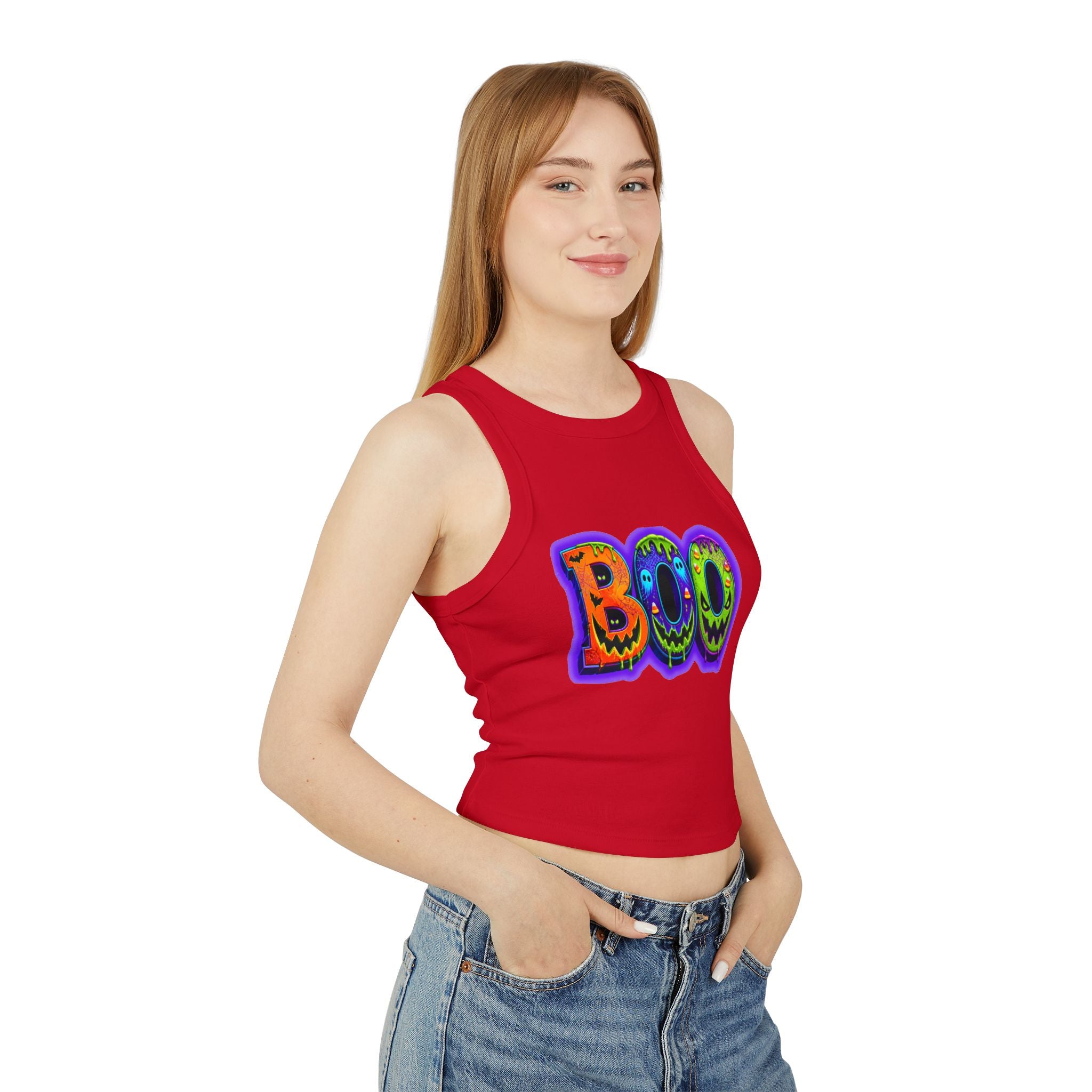 Halloween Women's Micro Rib Racer Tank Top