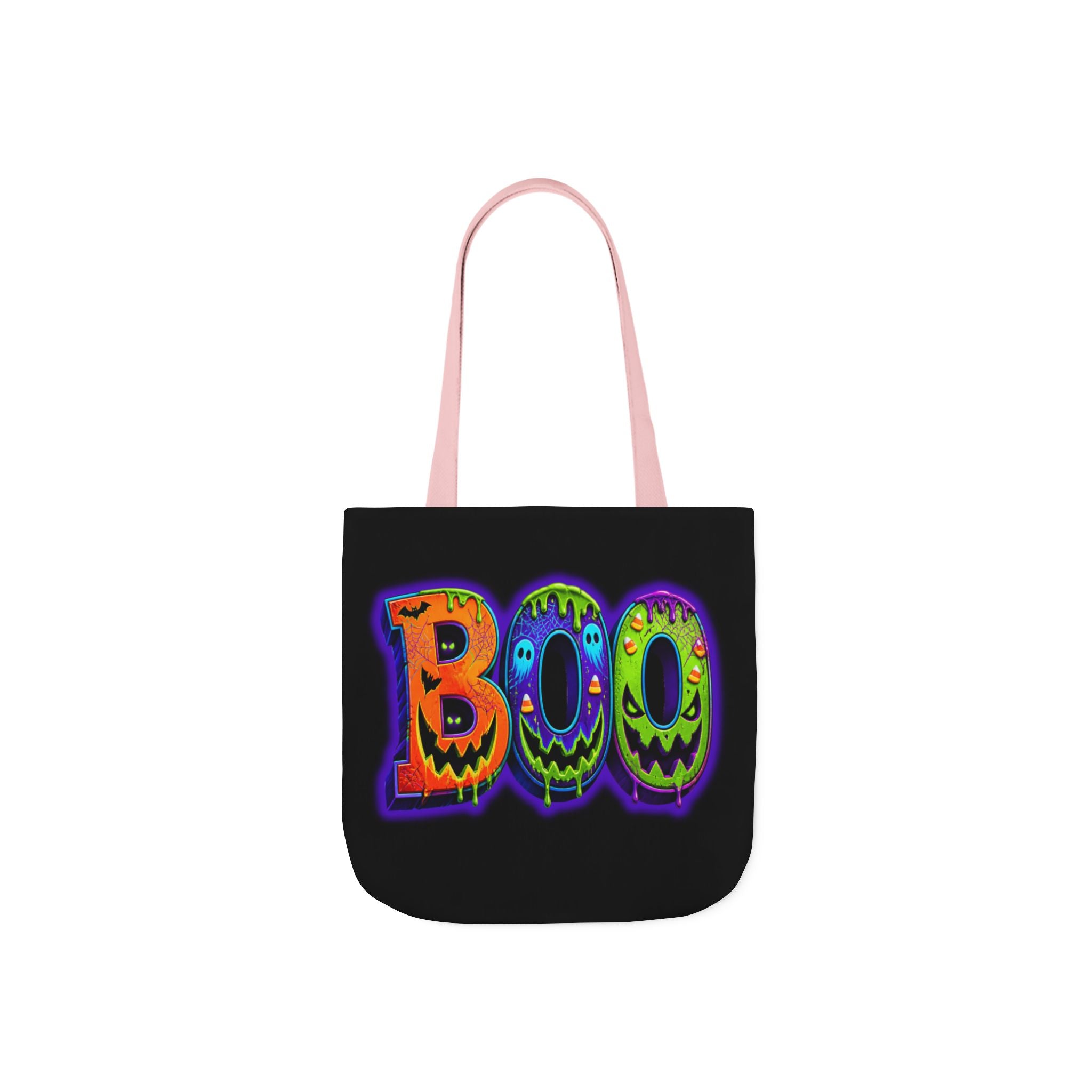 Canvas Halloween Tote Bag, 5-Color Straps