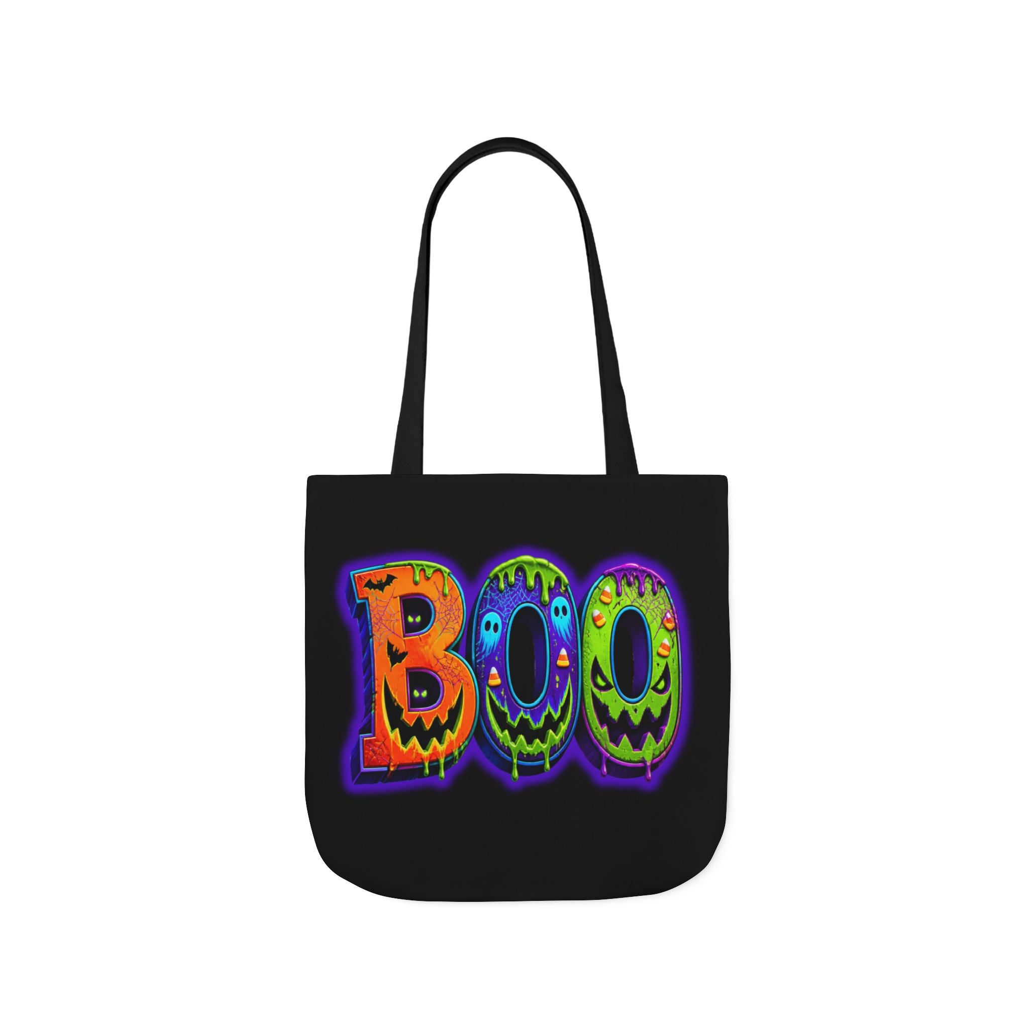 Canvas Halloween Tote Bag, 5-Color Straps