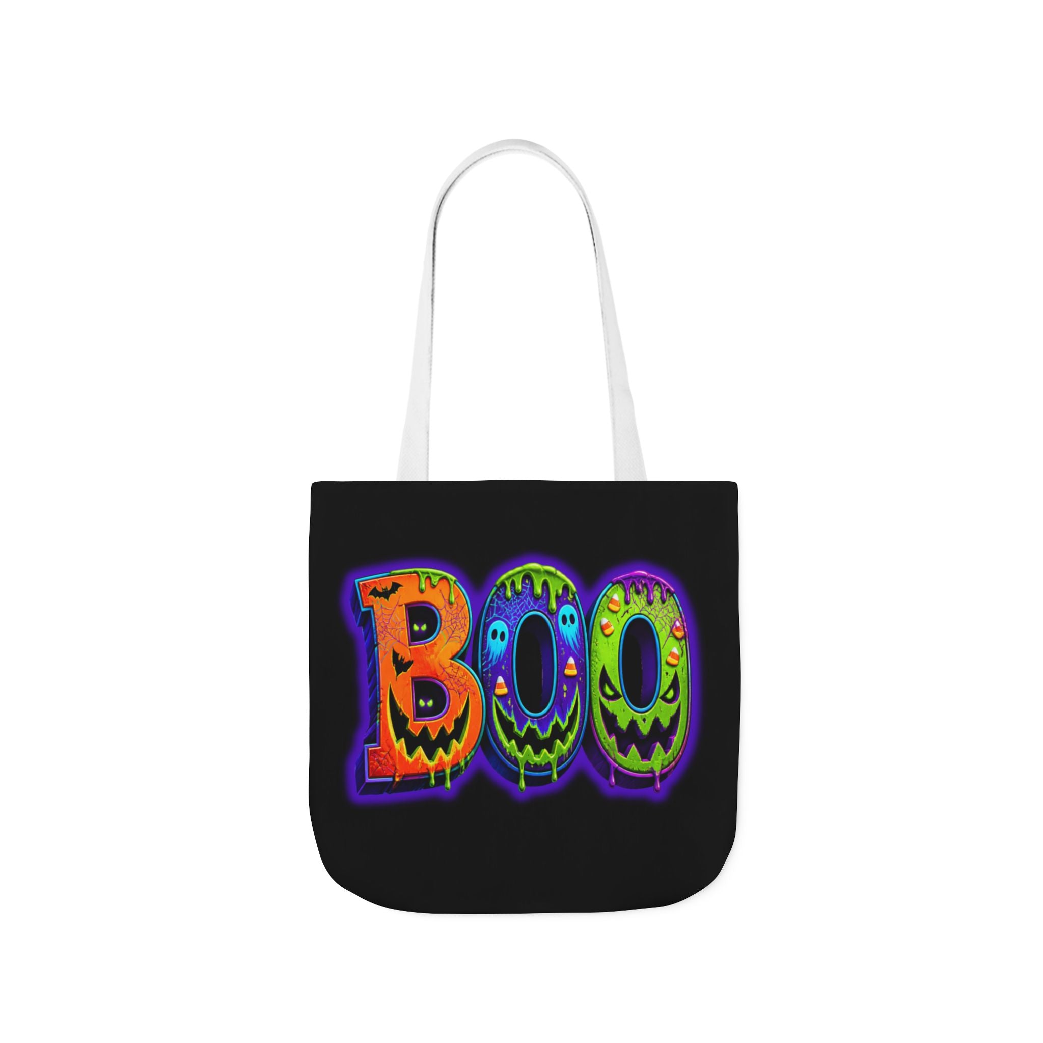 Canvas Halloween Tote Bag, 5-Color Straps