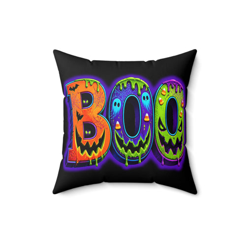 Halloween Faux Suede Square Pillow