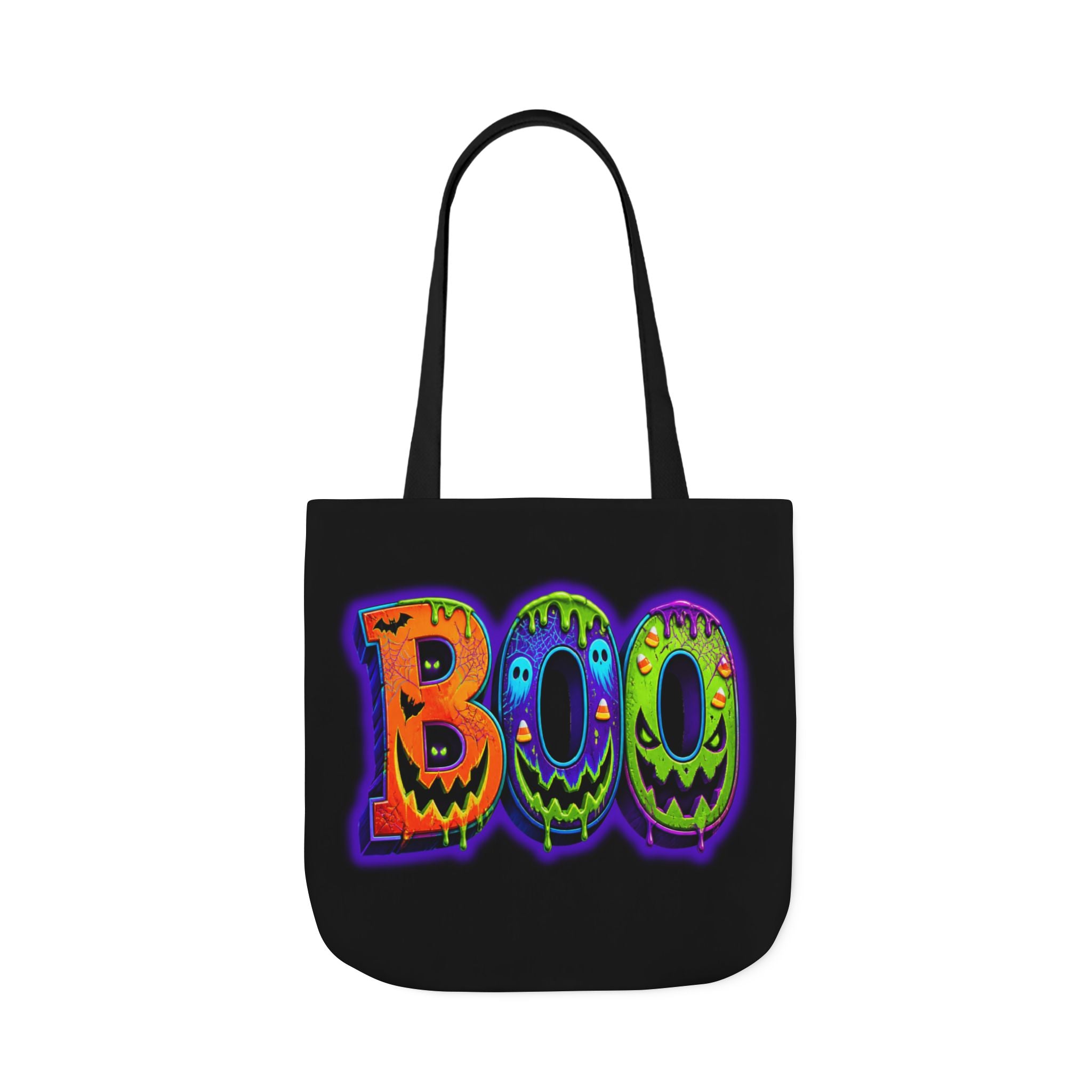 Canvas Halloween Tote Bag, 5-Color Straps