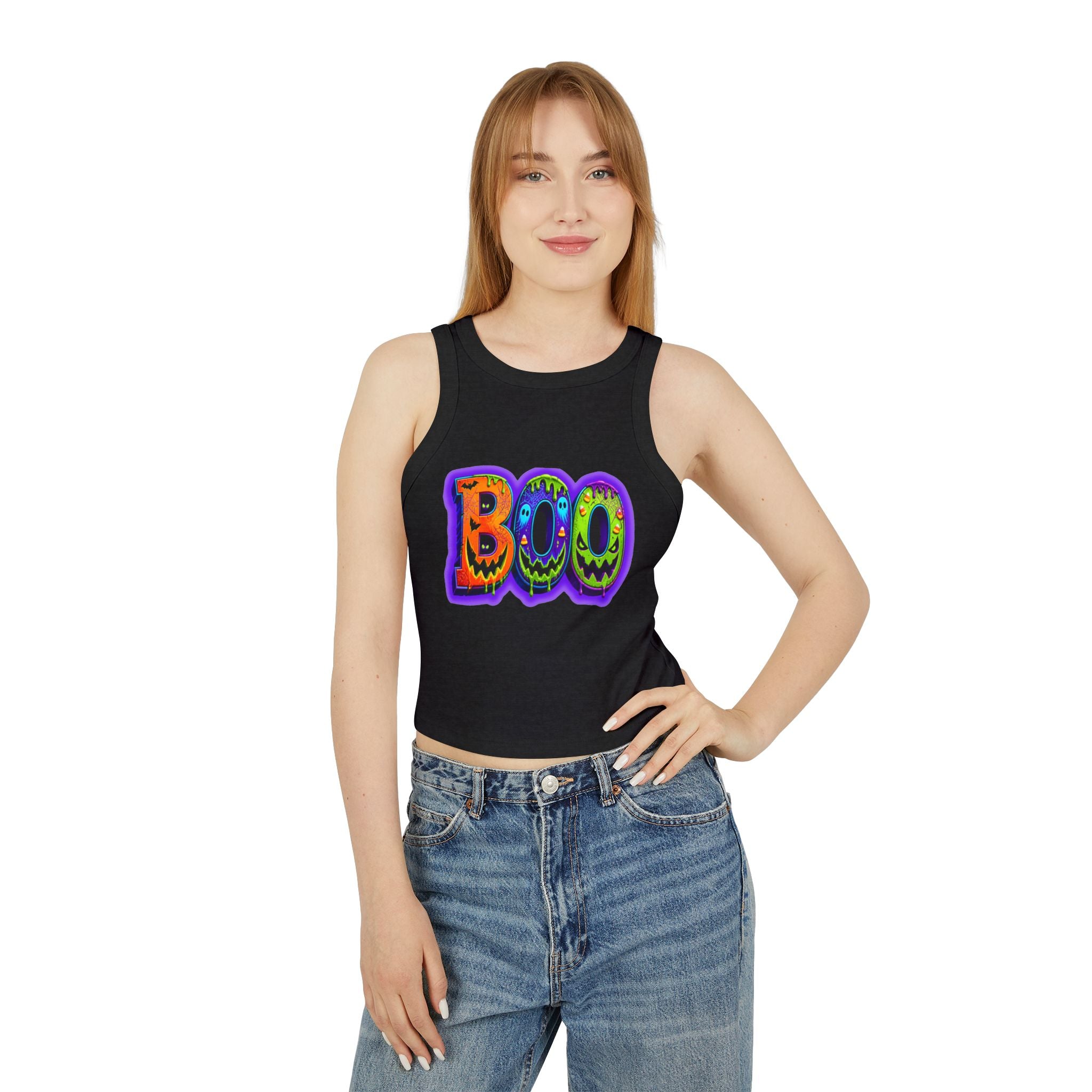 Halloween Women's Micro Rib Racer Tank Top