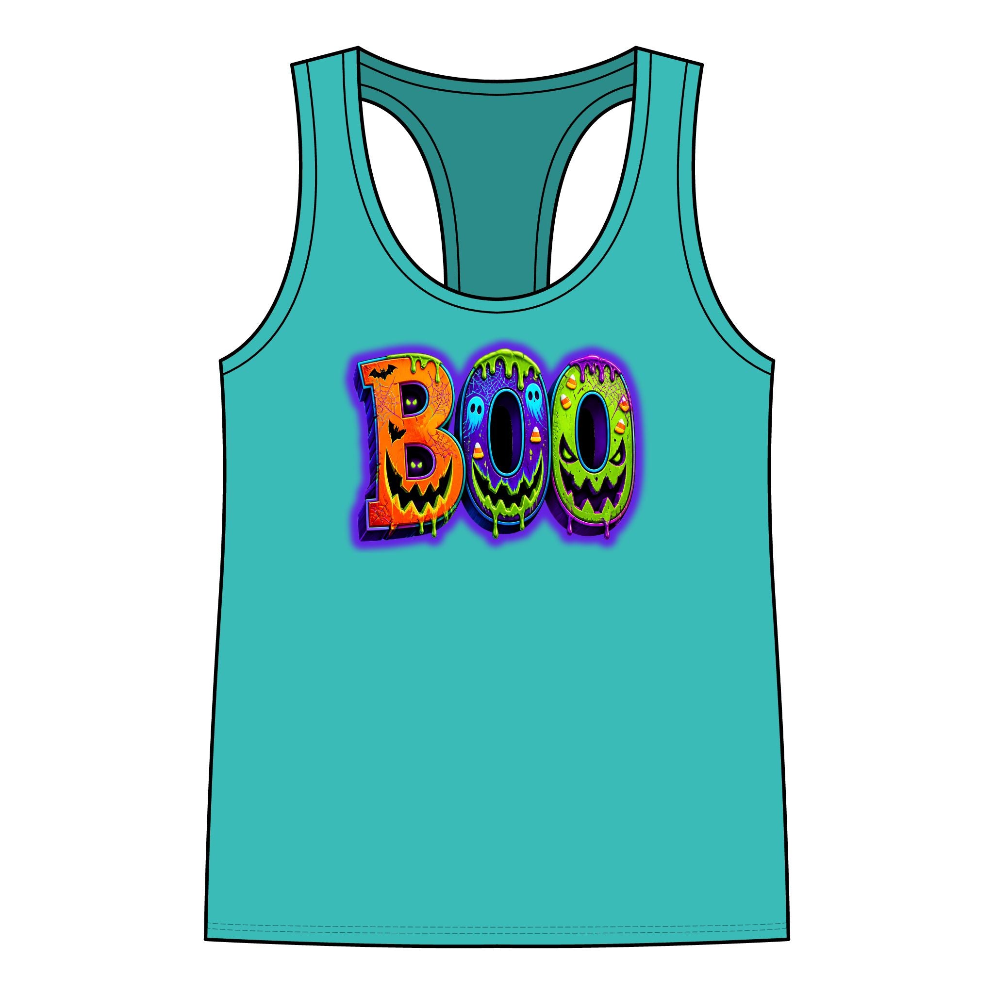 Halloween Women's Jersey Racerback Tank