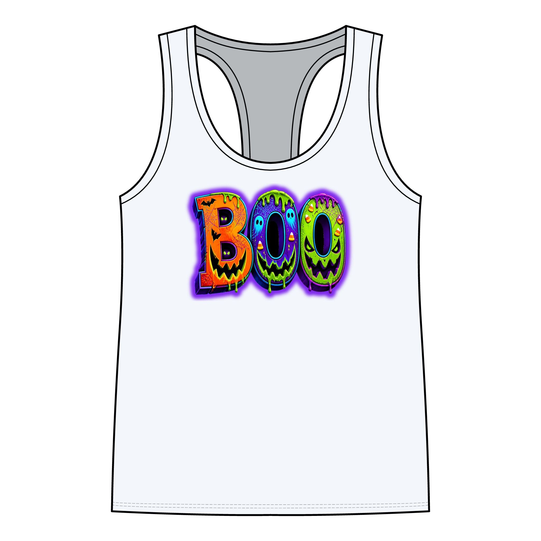 Halloween Women's Jersey Racerback Tank