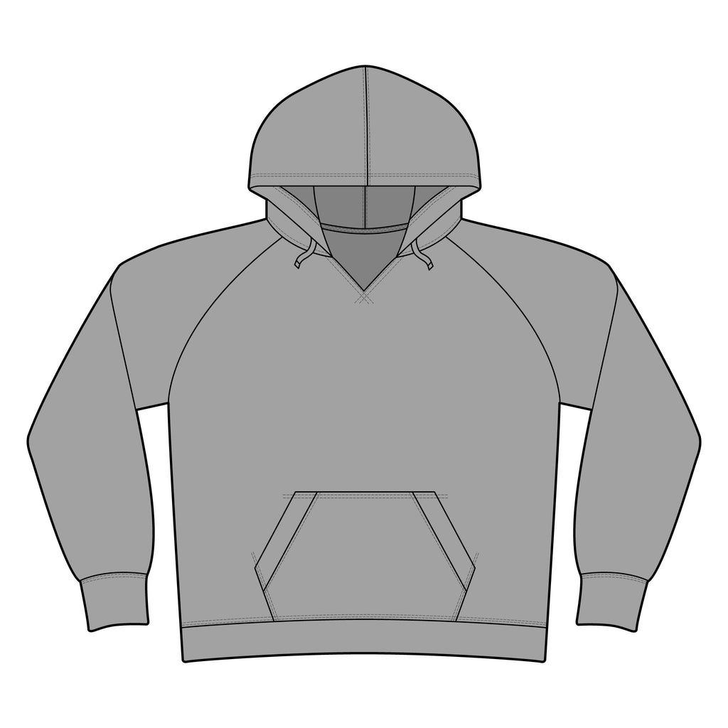 Women's Lightweight Fleece Raglan Hoodie