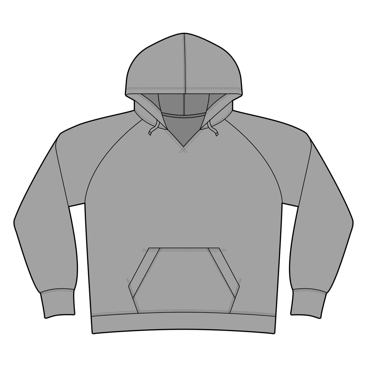 Women's Lightweight Fleece Raglan Hoodie