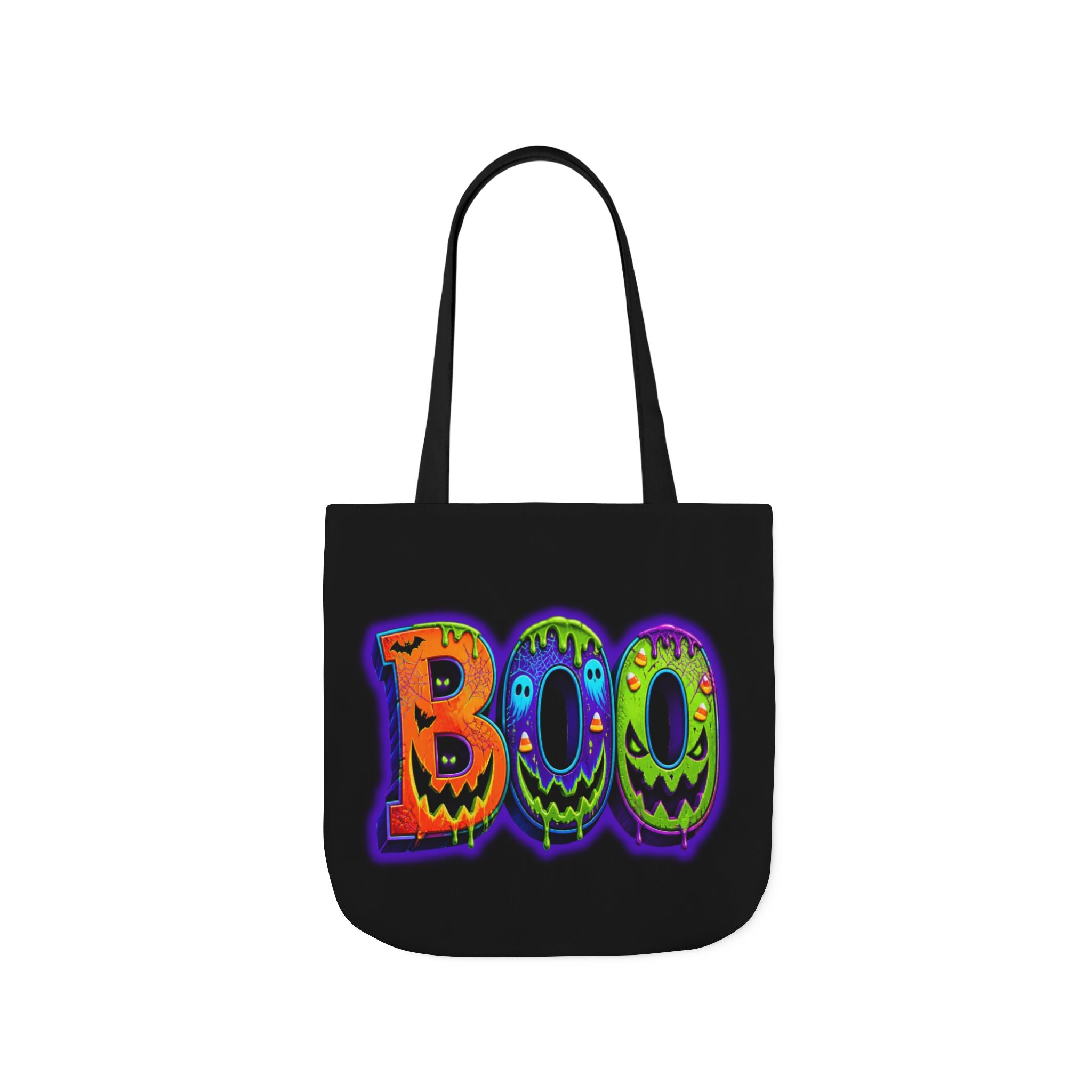 Canvas Halloween Tote Bag, 5-Color Straps