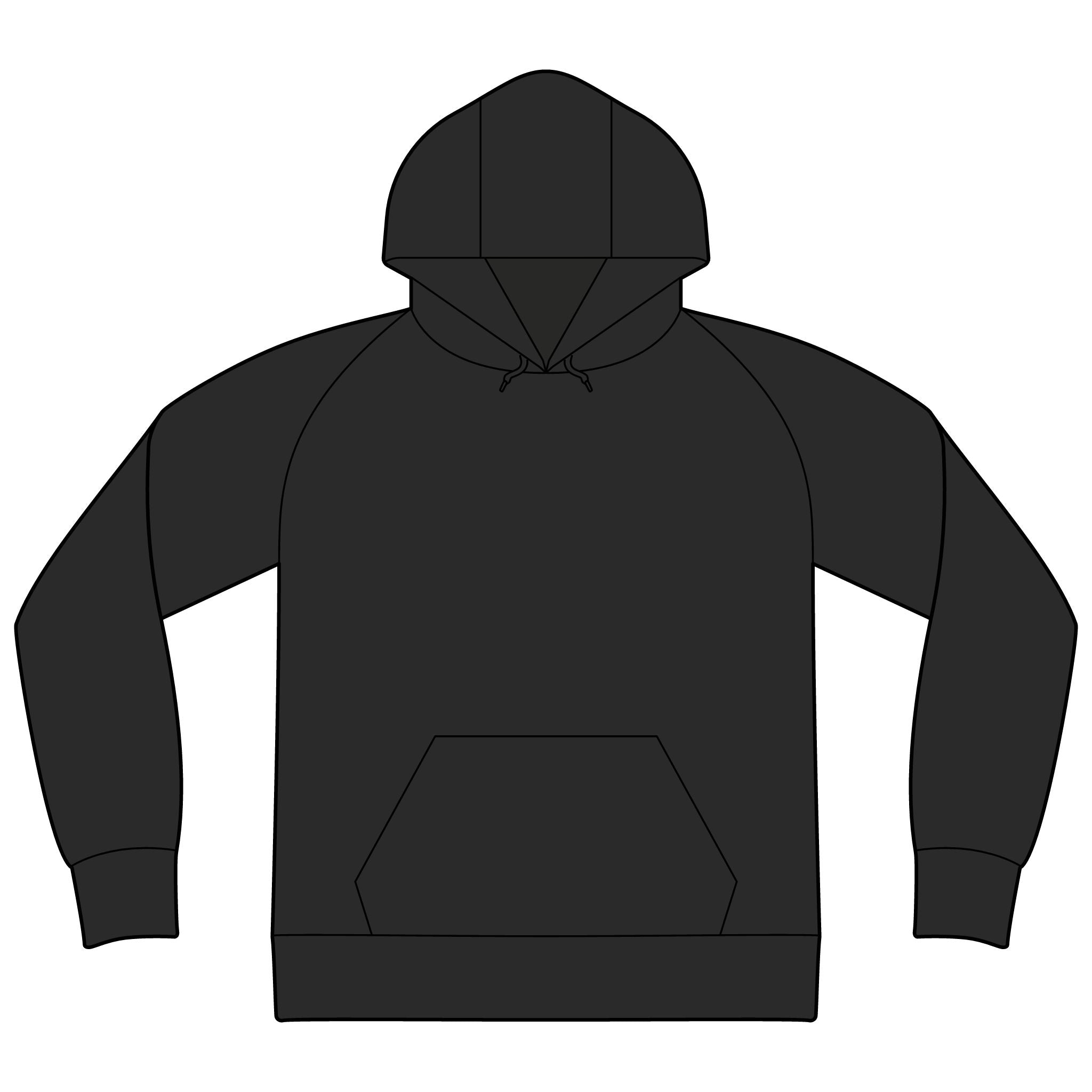 Unisex Raglan Hooded Sweatshirt