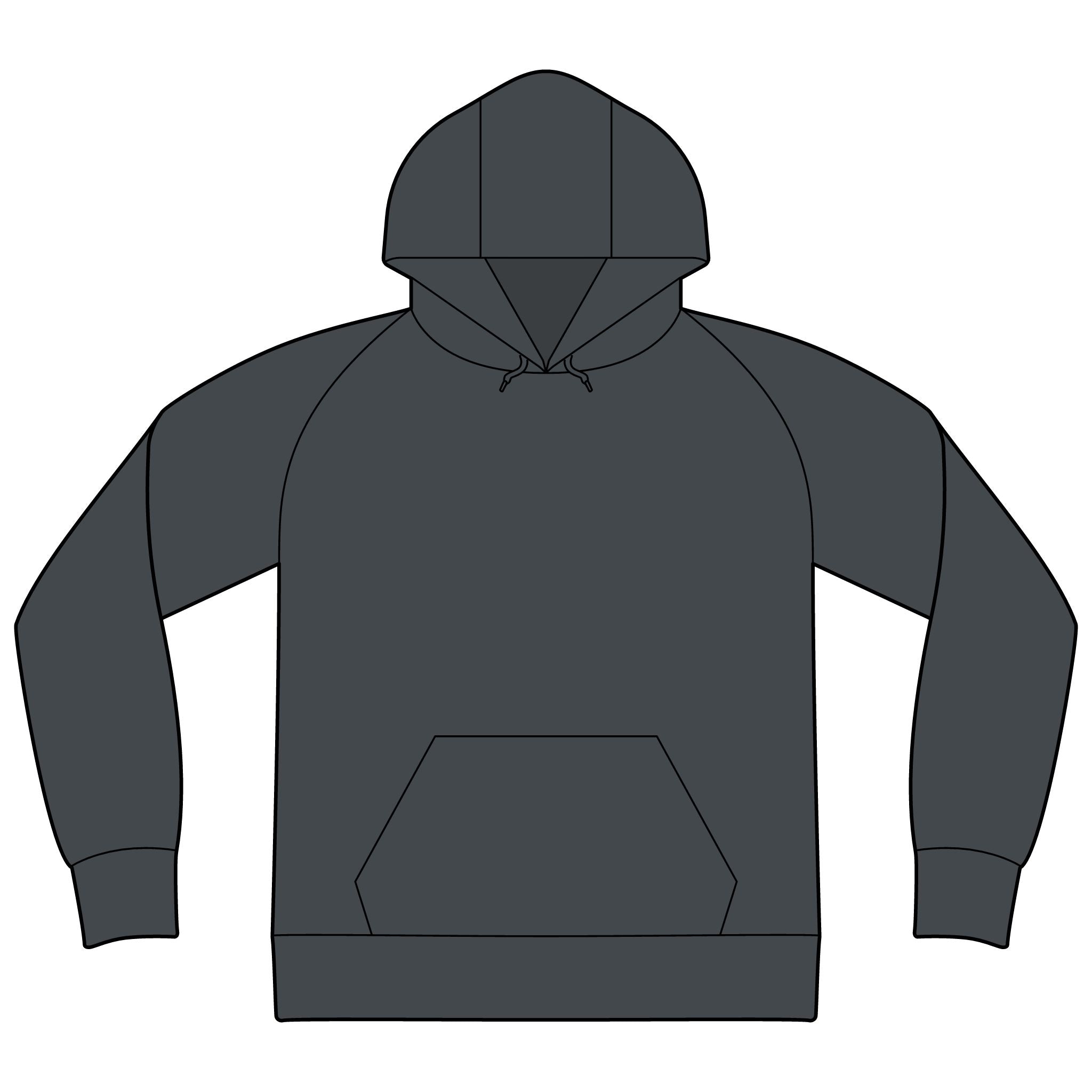 Unisex Raglan Hooded Sweatshirt