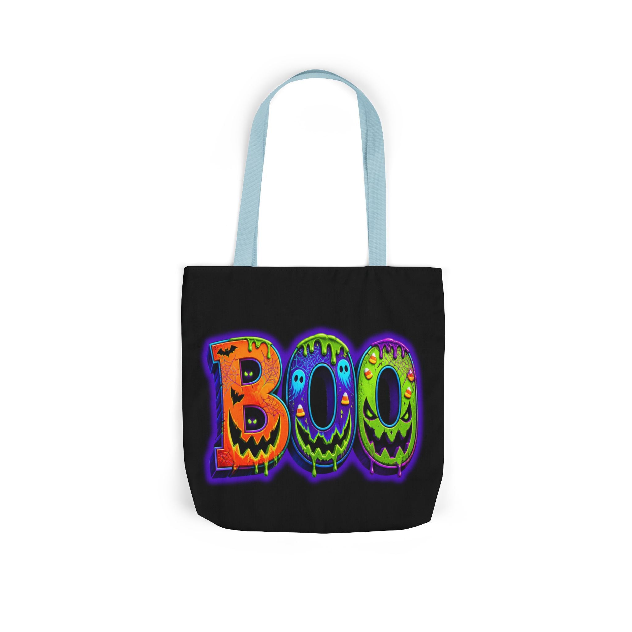 Canvas Halloween Tote Bag, 5-Color Straps
