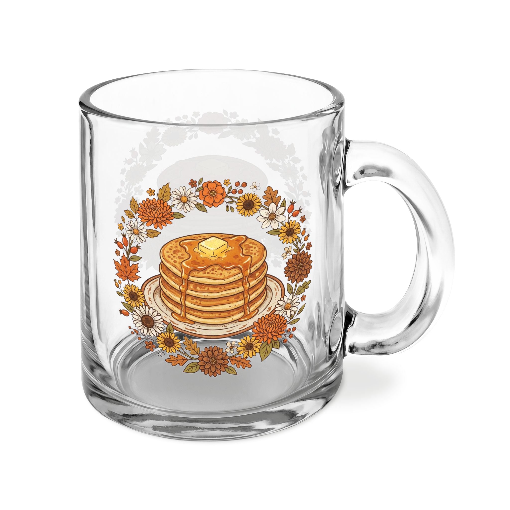 Clear Glass Mug with Handle, 10oz