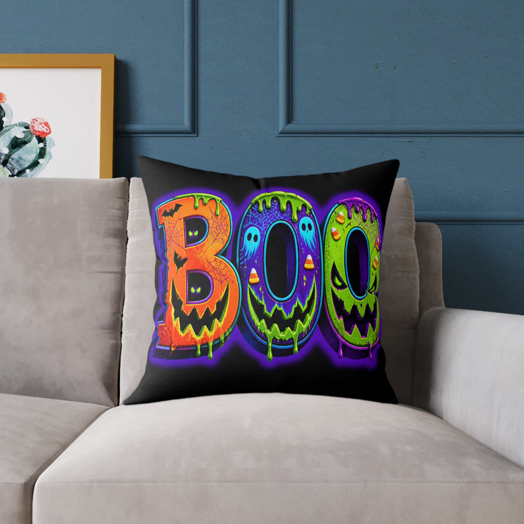 Halloween Square Poly Canvas Pillow