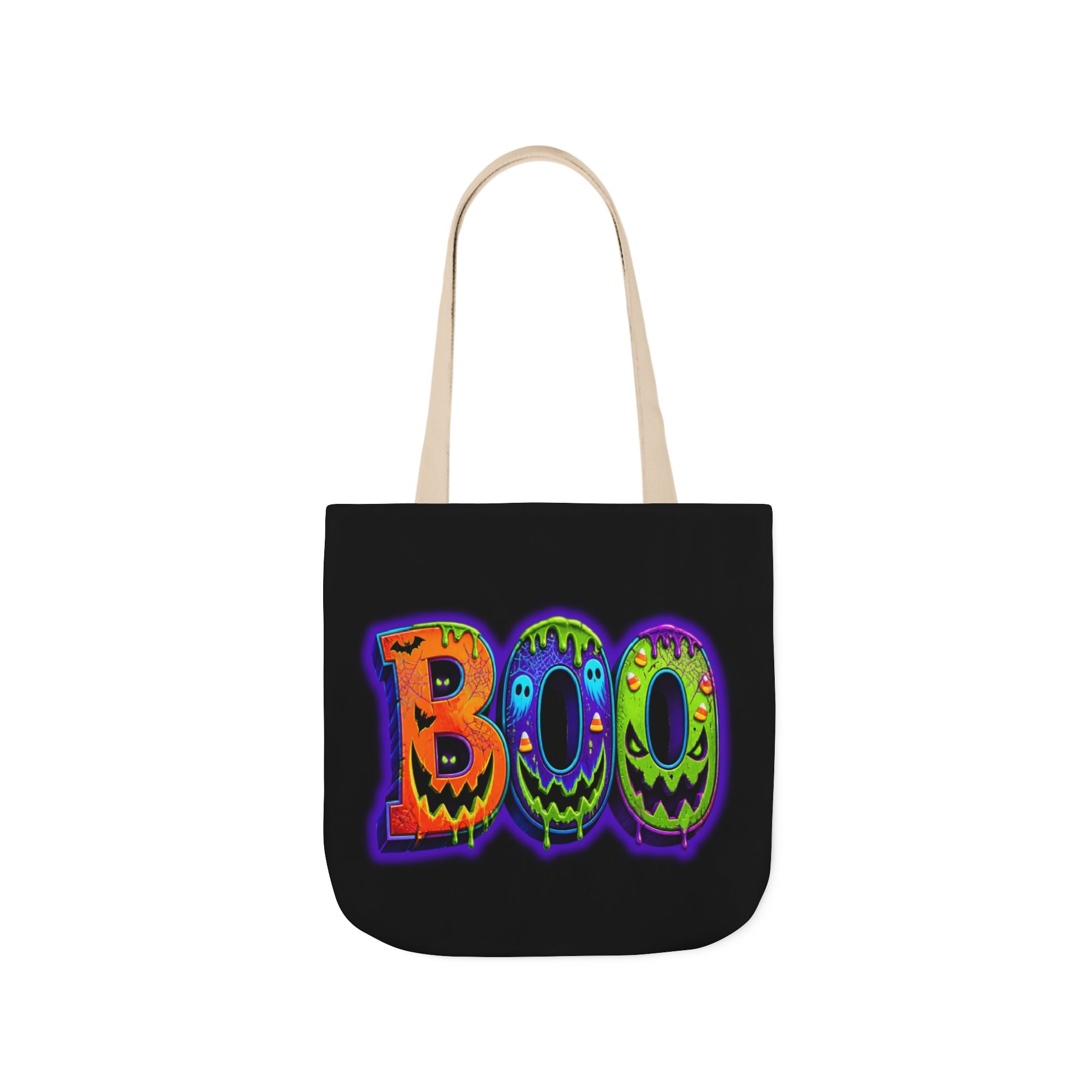 Canvas Halloween Tote Bag, 5-Color Straps