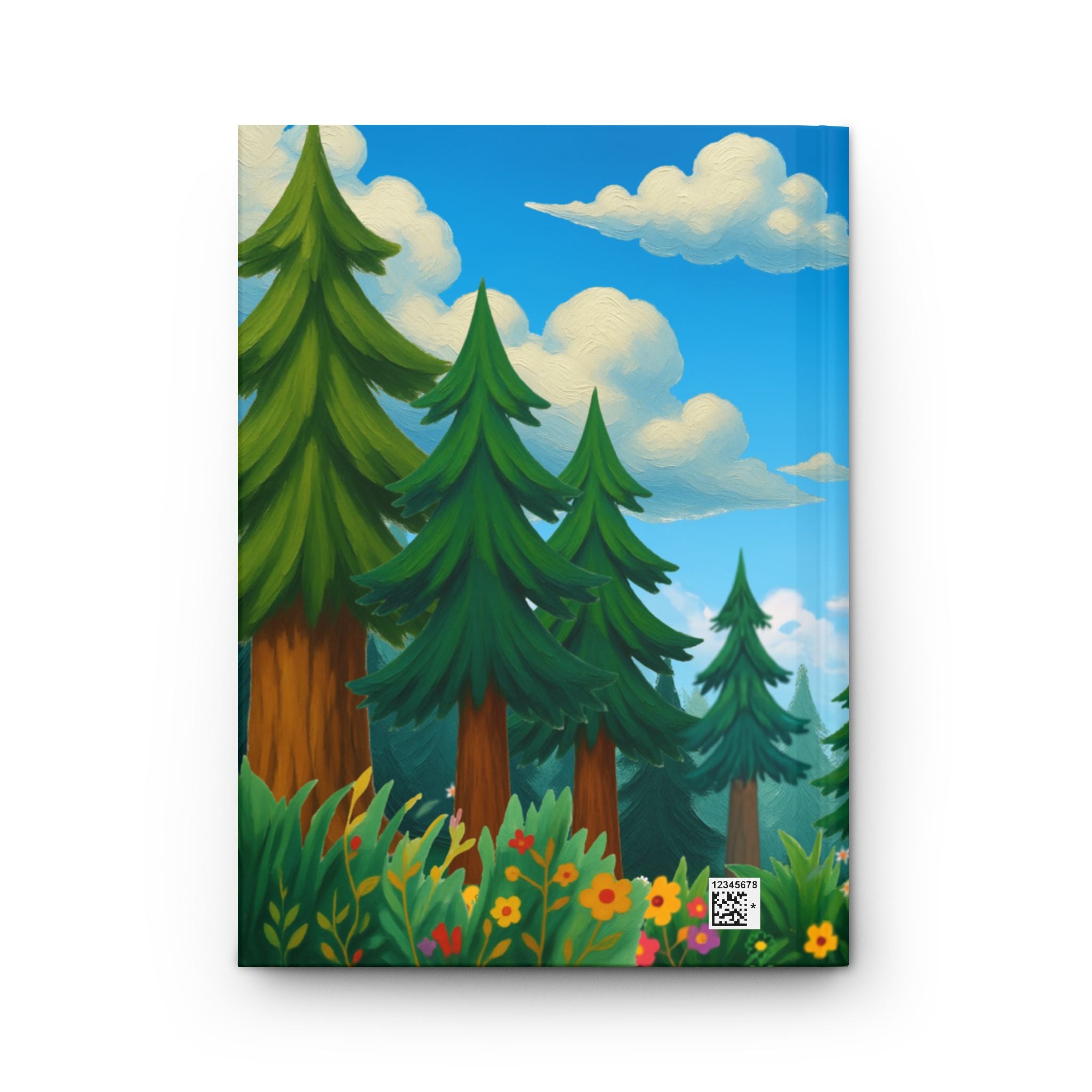 Forest Meadow Hardcover Journal — Floral Woodland Notebook for Nature Lovers