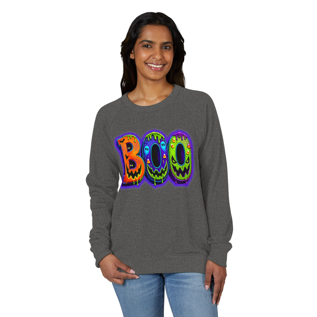Halloween Unisex French Terry Raglan Crewneck