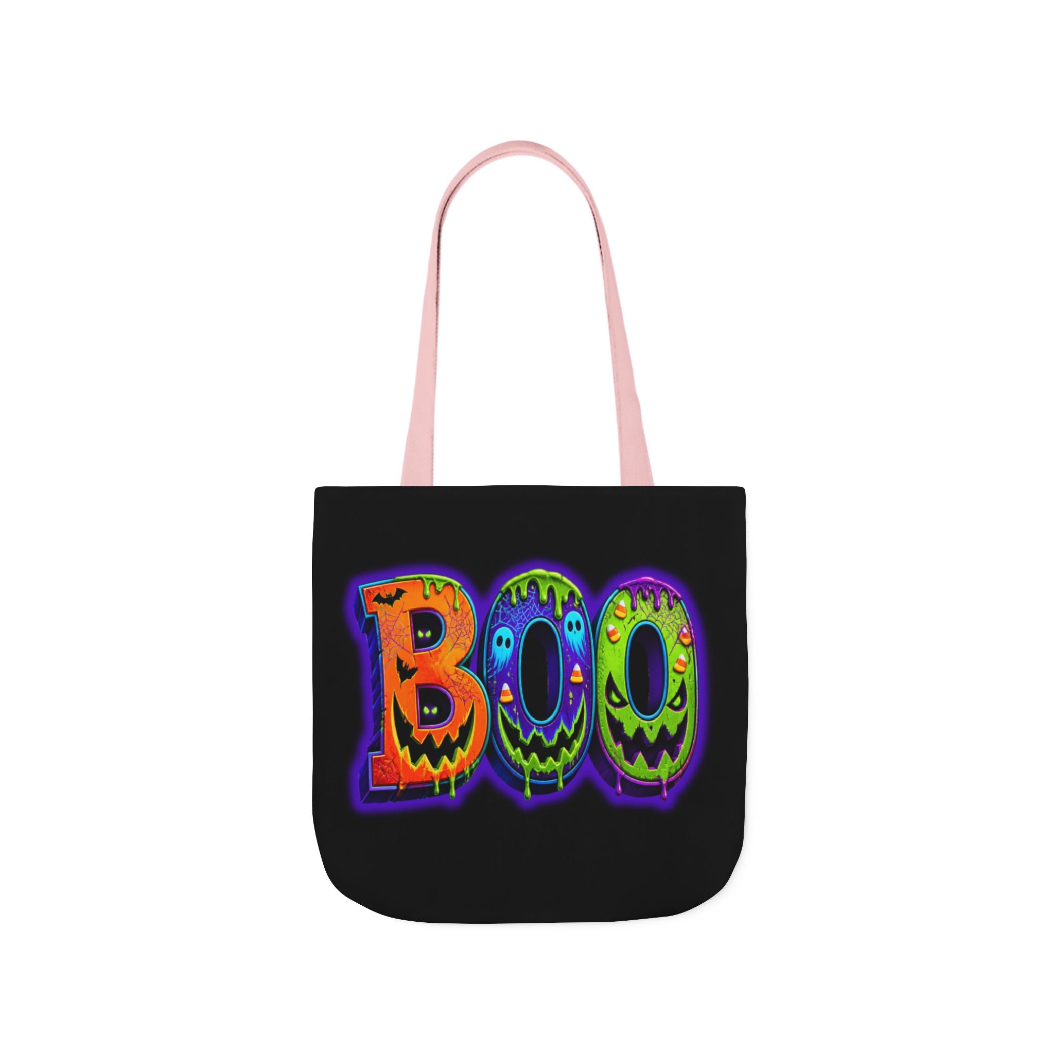 Canvas Halloween Tote Bag, 5-Color Straps